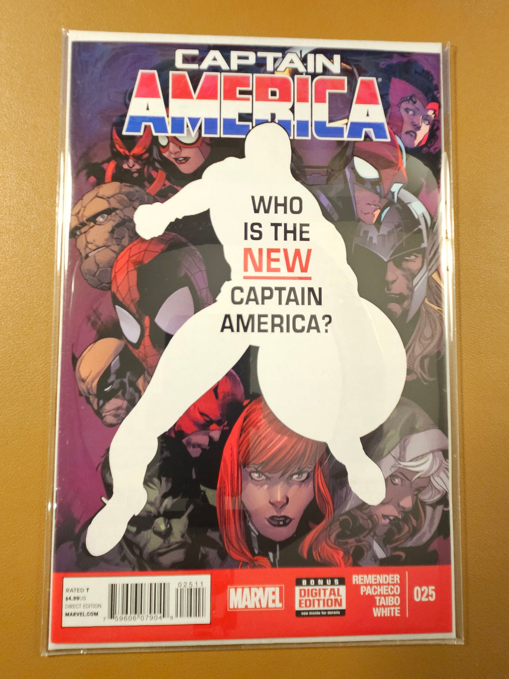 CAPTAIN AMERICA #25 (2014) “WHO IS THE NEW CAPTAIN AMERICA?”