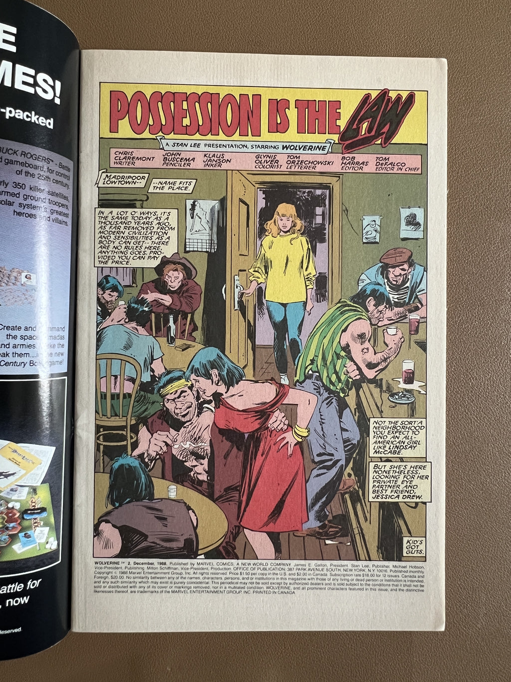 WOLVERINE #2 (1988)