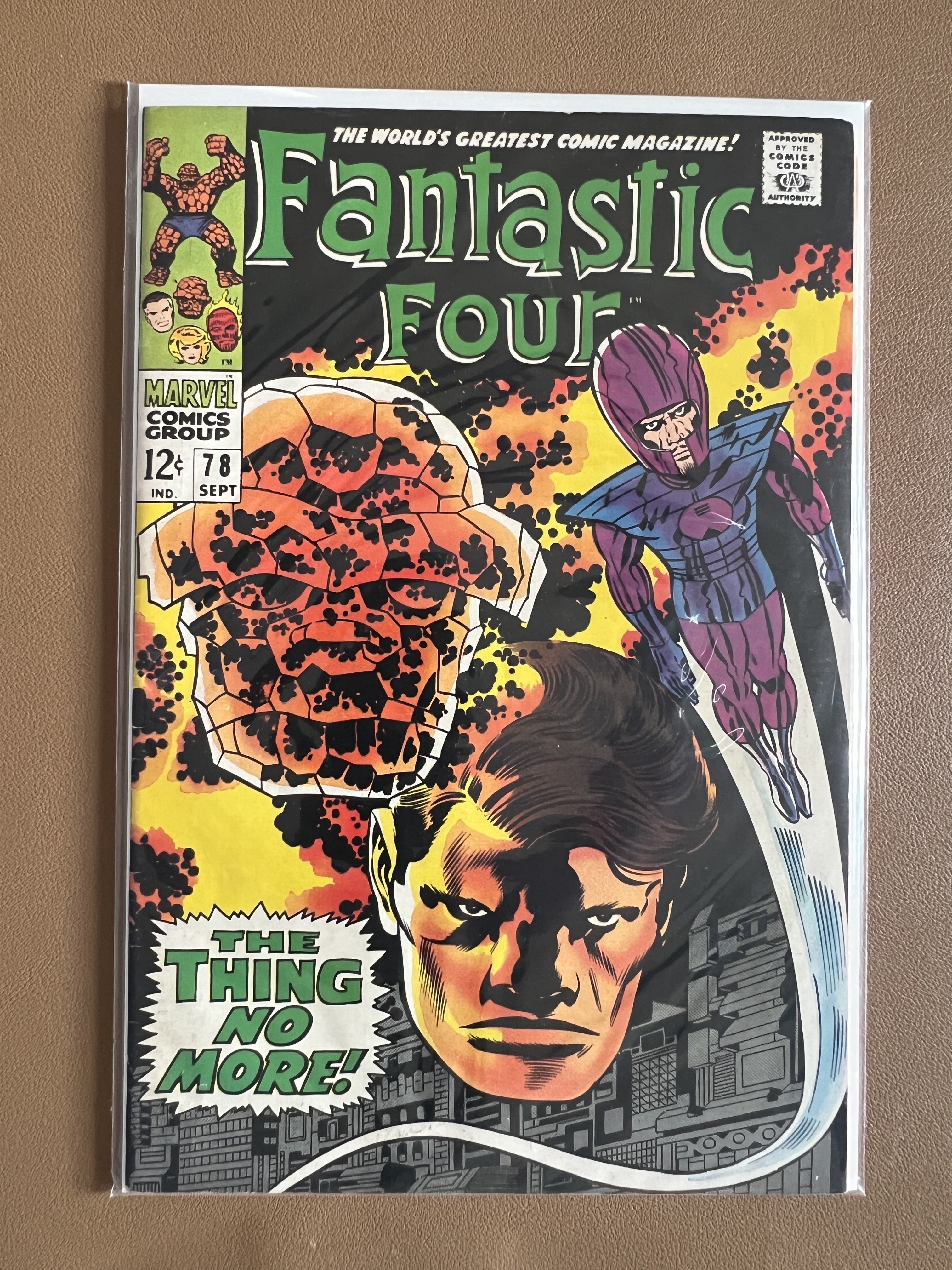 FANTASTIC FOUR #78 (1968) “THE THING NO MORE!”