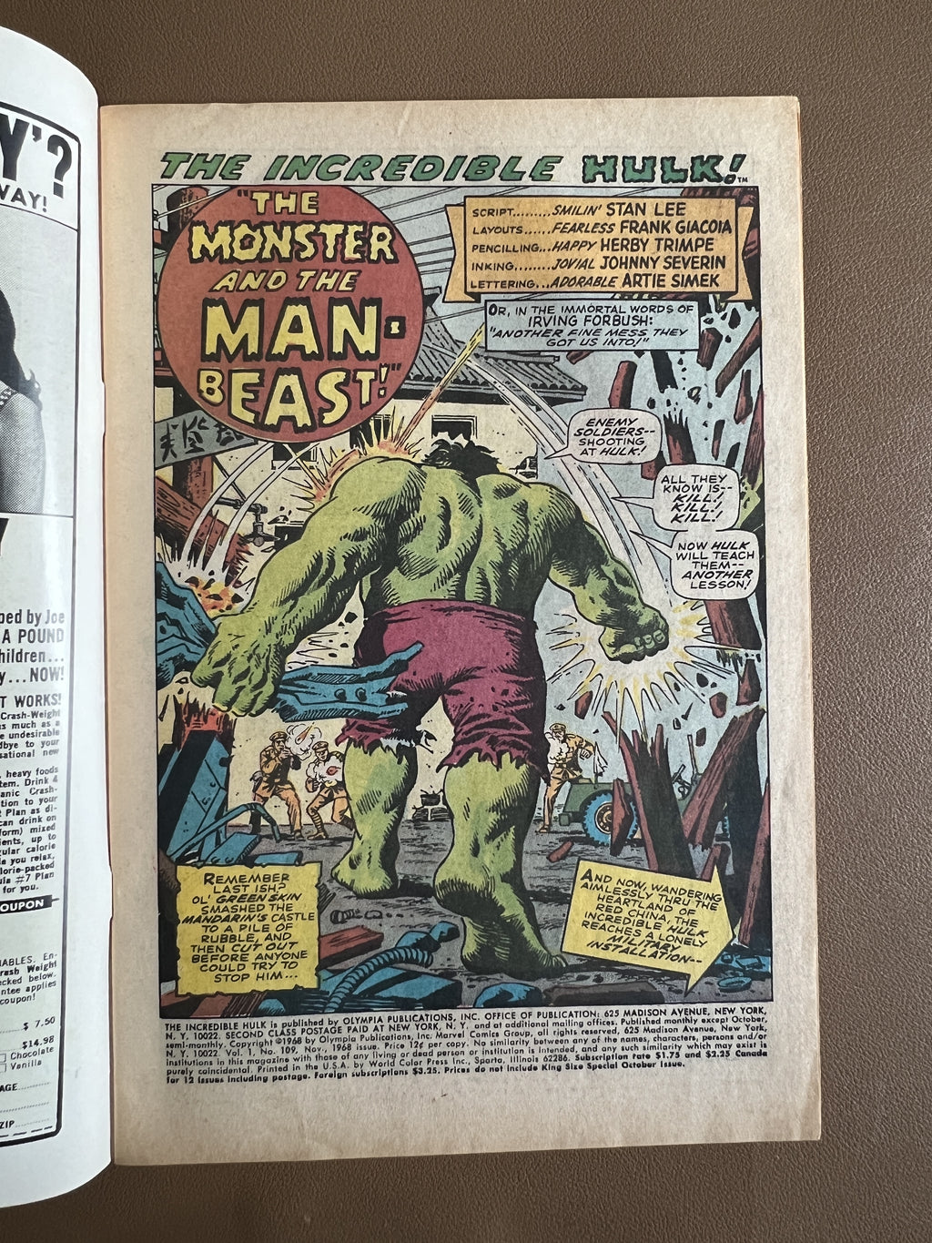HULK #109 (1968)