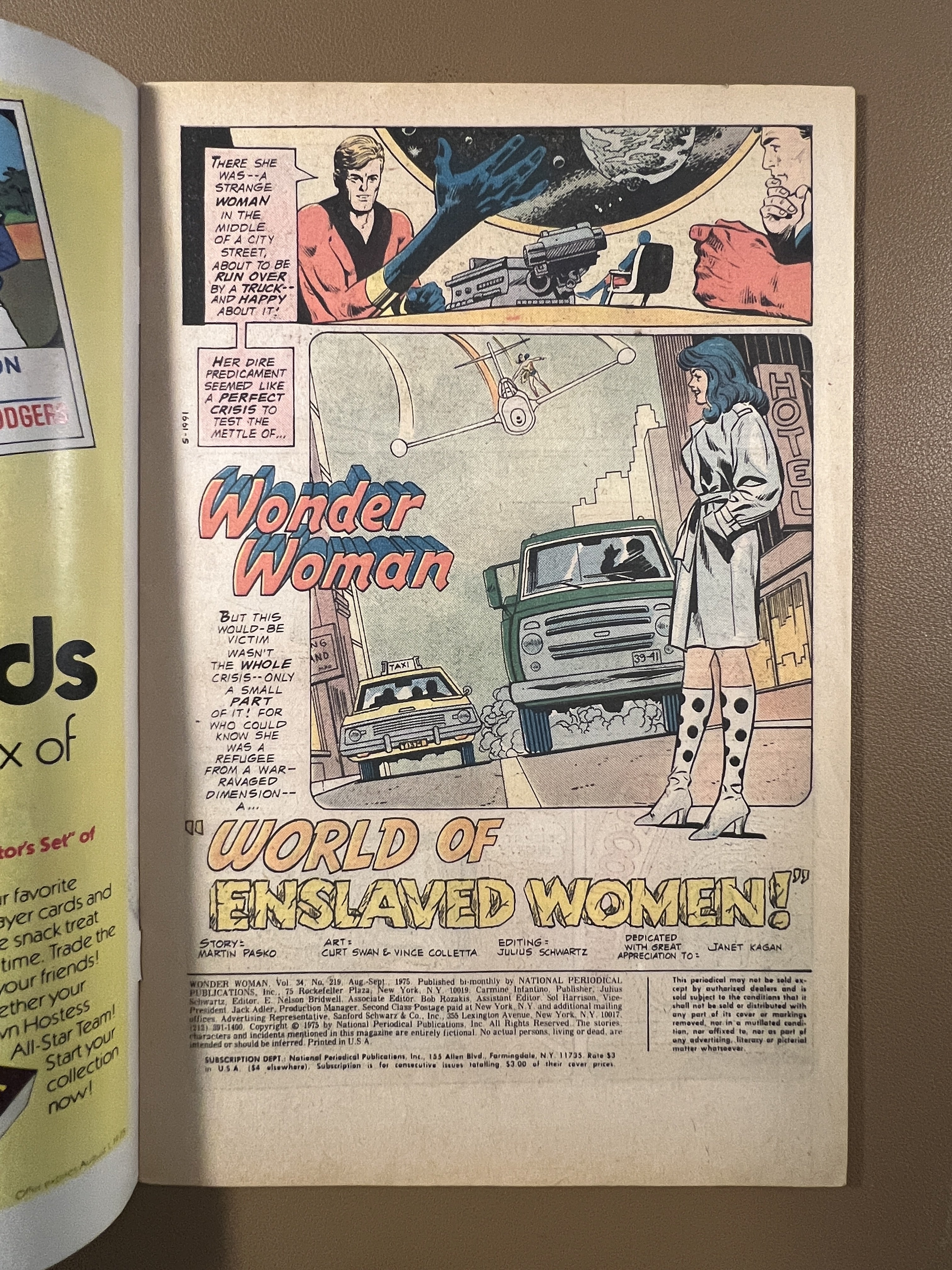 WONDER WOMAN #219 (1975)