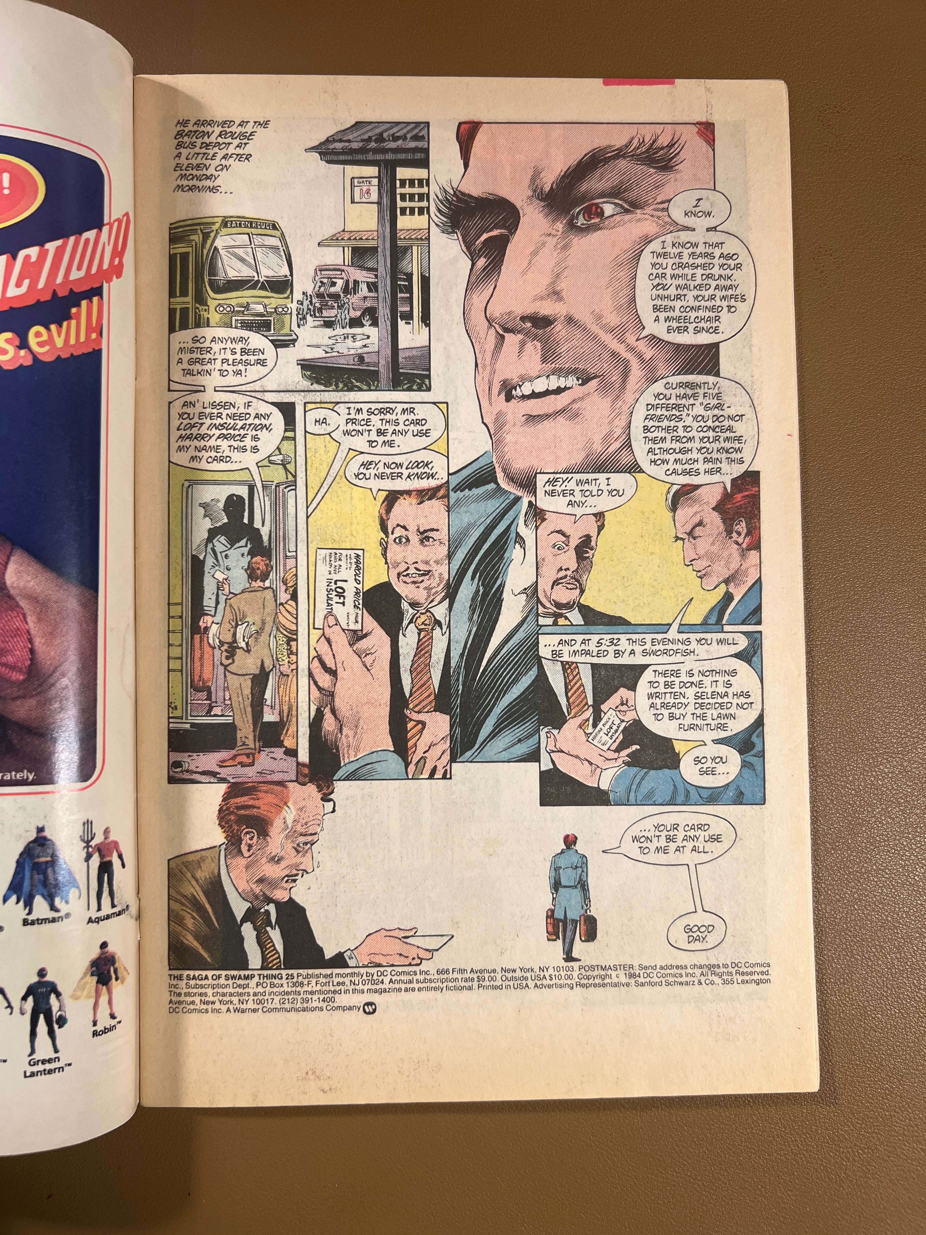 THE SAGA OF THE SWAMP THING #25 (June 1984)