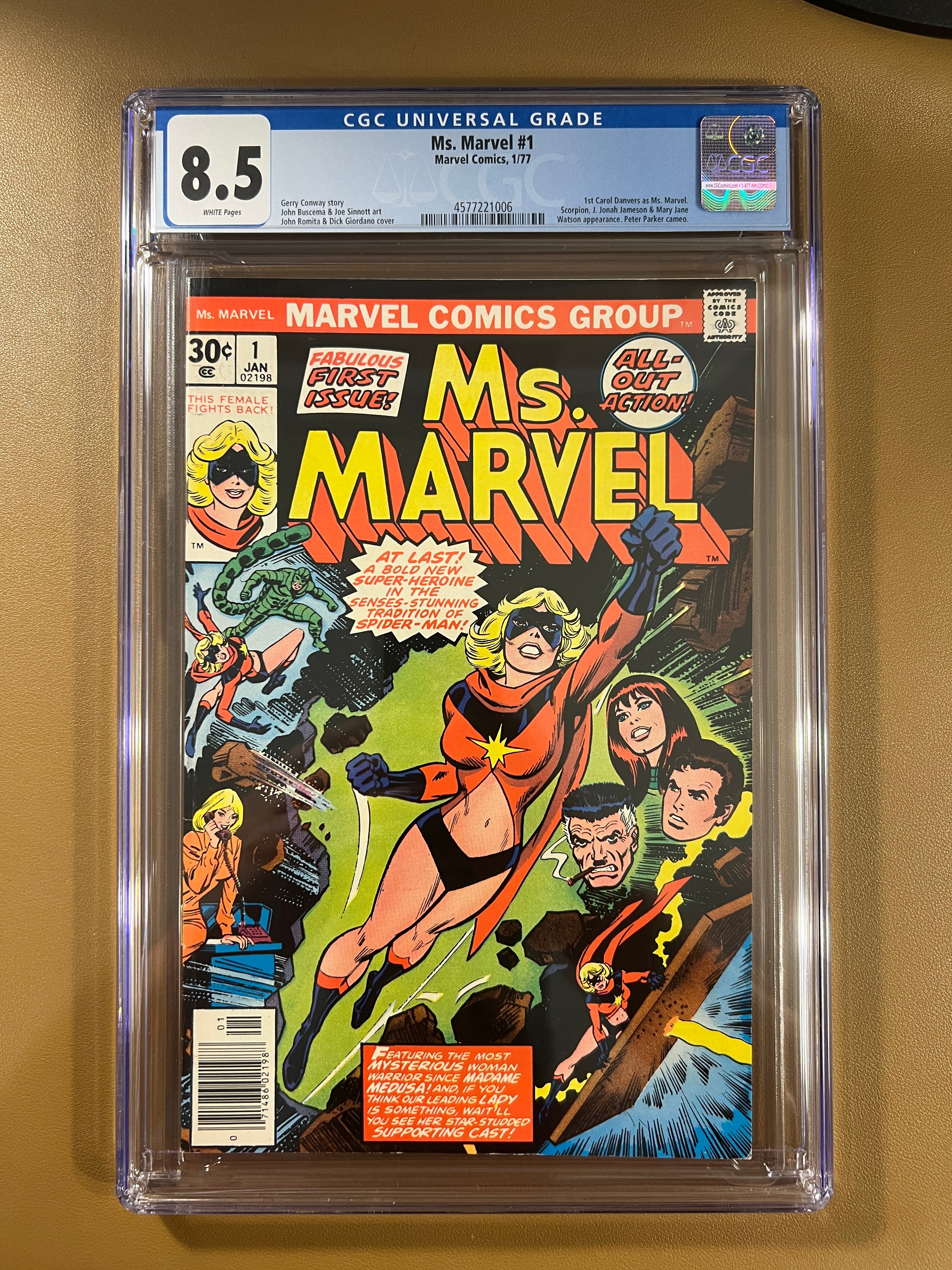 MS. MARVEL #1 – CGC 8.5 (Marvel Comics, 1977)