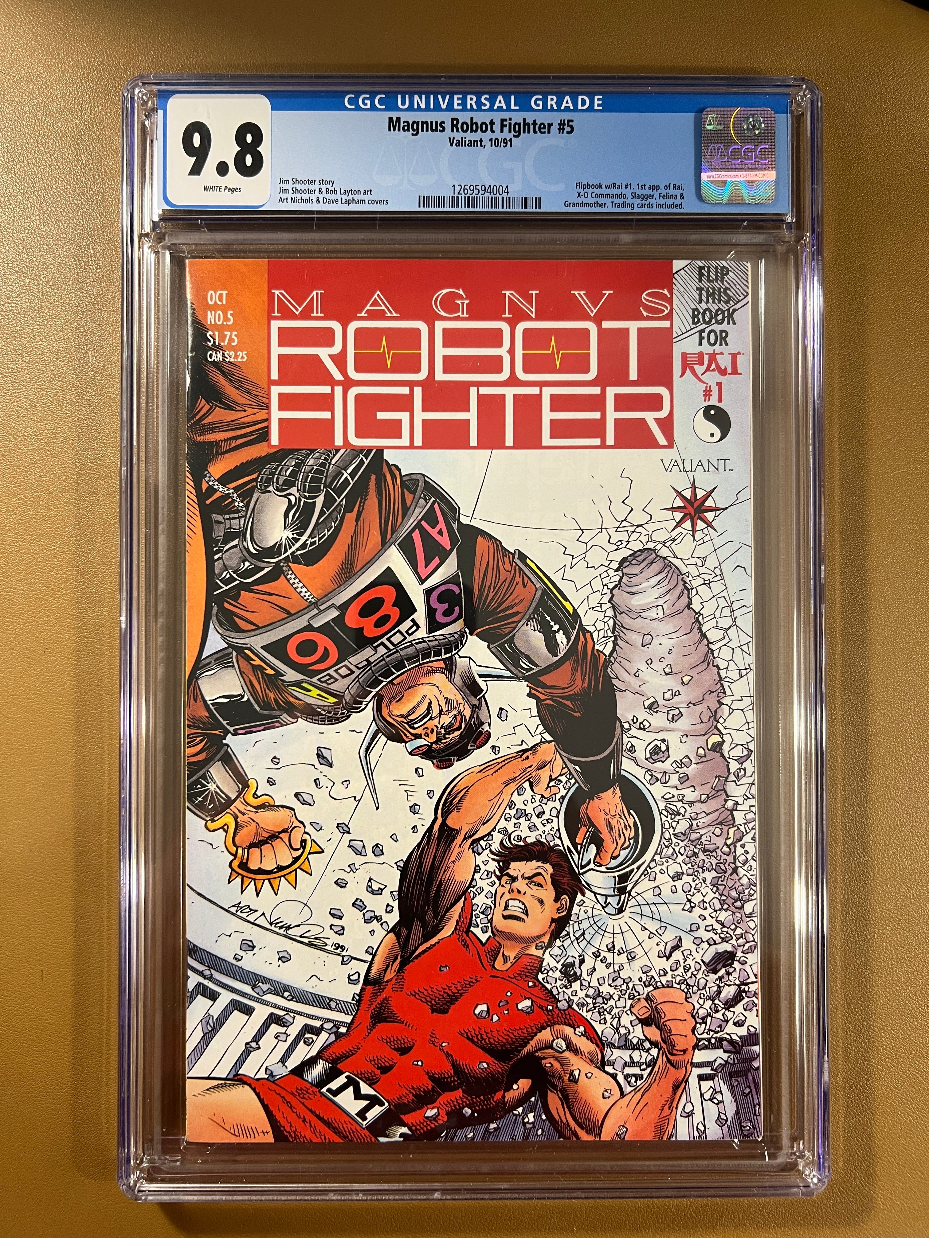 MAGNUS ROBOT FIGHTER #5 – CGC 9.8 (Valiant Comics 1991)