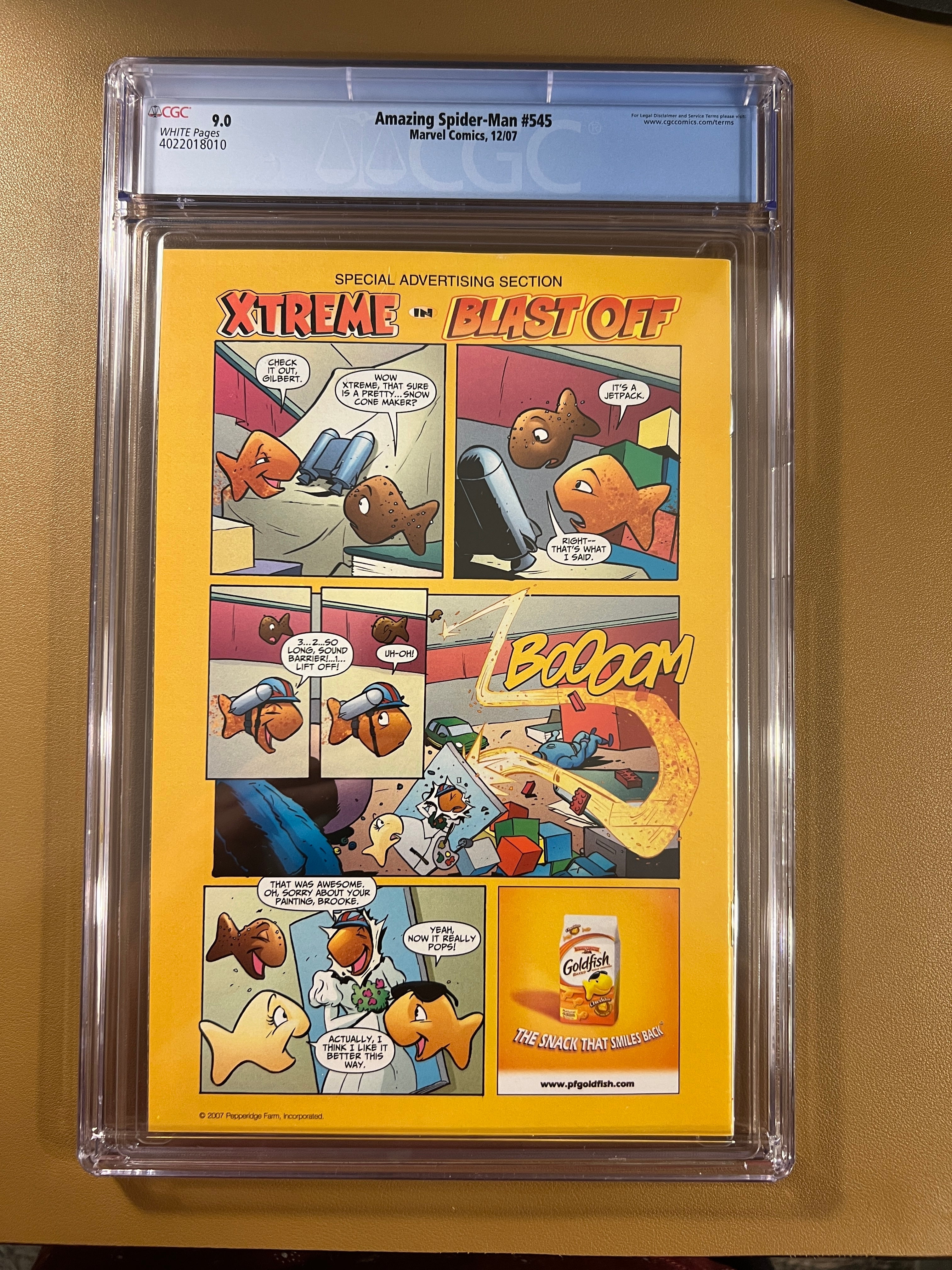 THE AMAZING SPIDER-MAN #545 — CGC 9.0