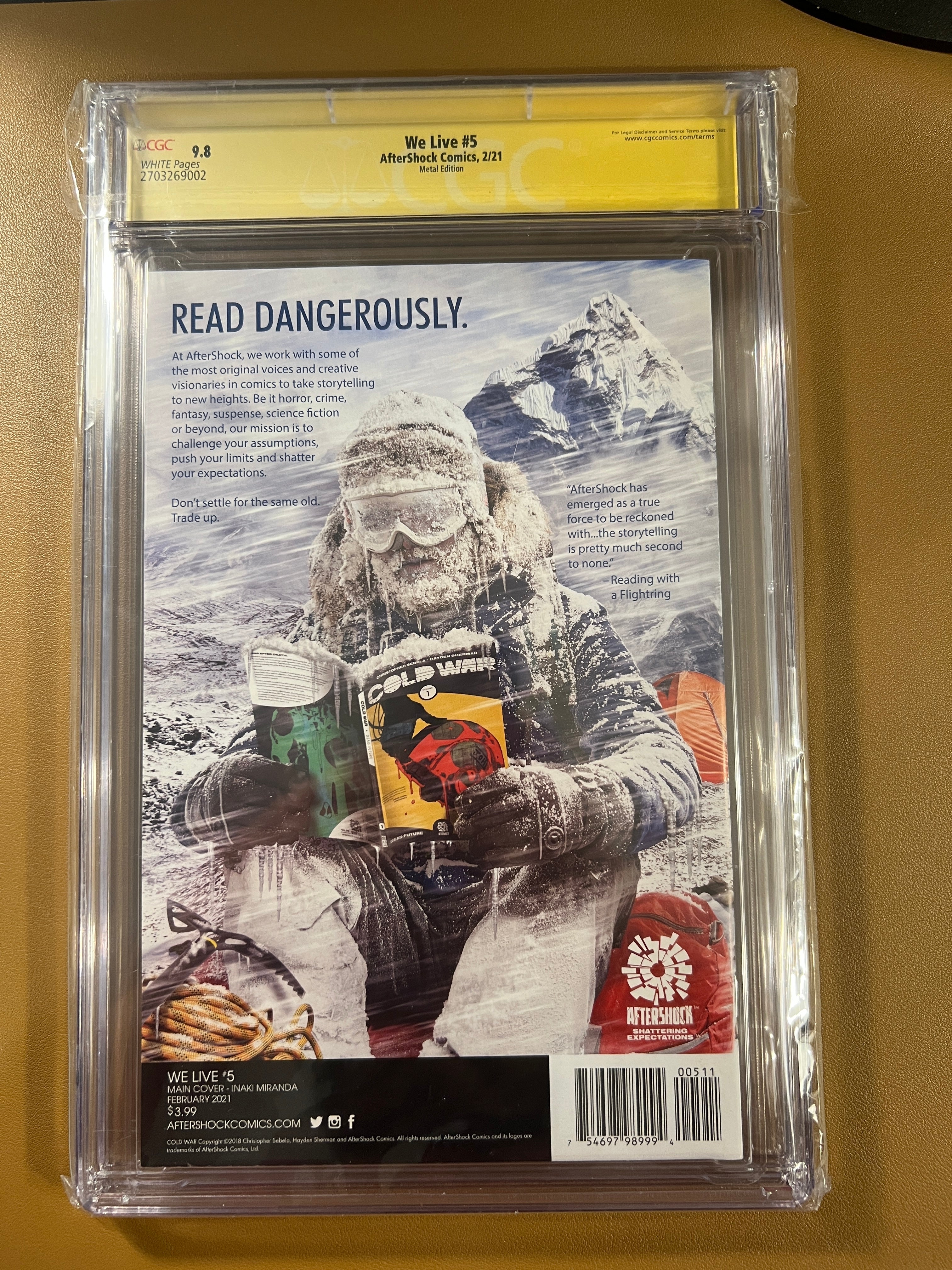 WE LIVE #5 — CGC 9.8 (METAL COVER) SIGNED BY IÑAKI MIRANDA & ROY MIRANDA