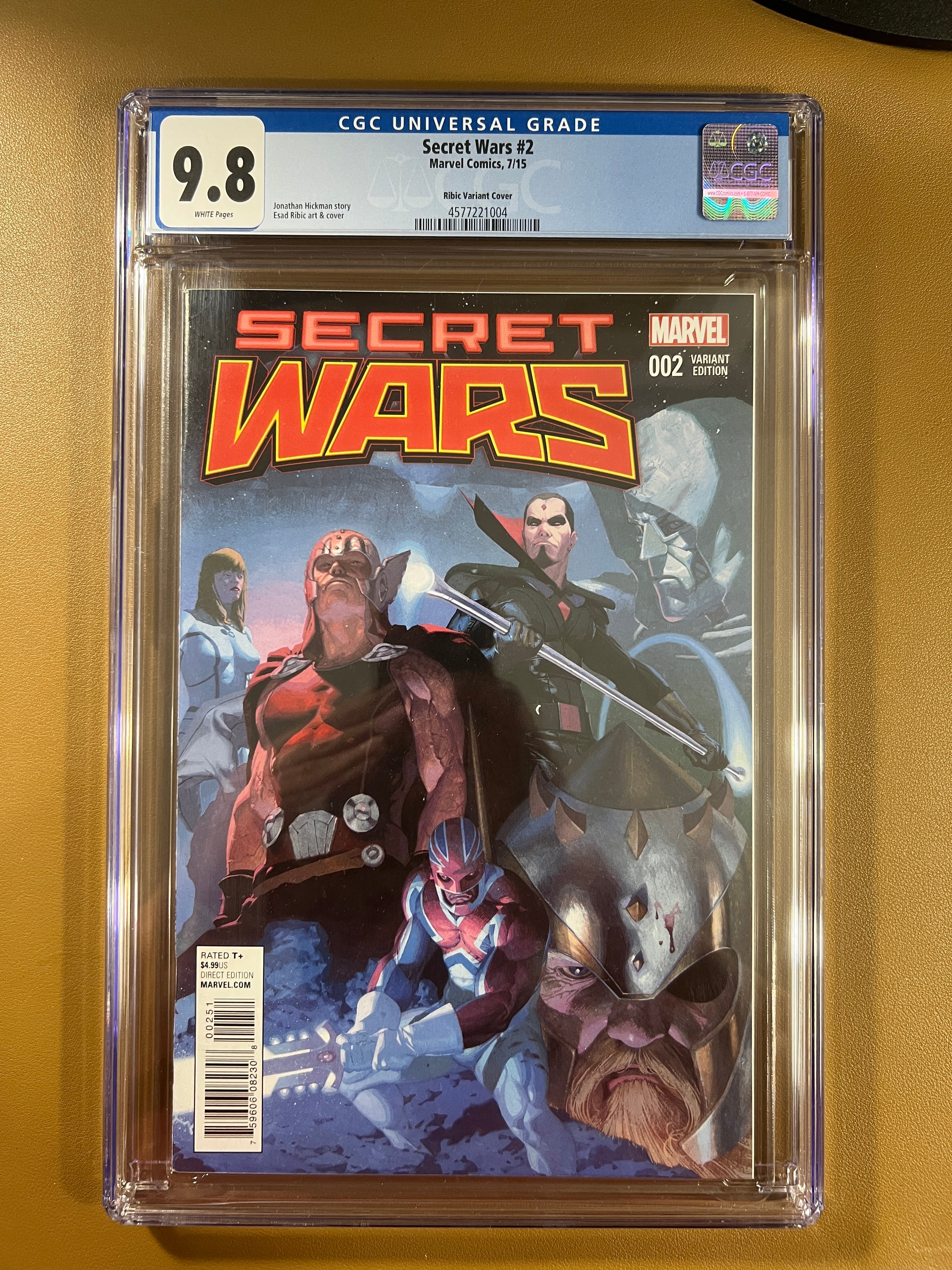 SECRET WARS #2 (2015) — RIBIC VARIANT — CGC 9.8