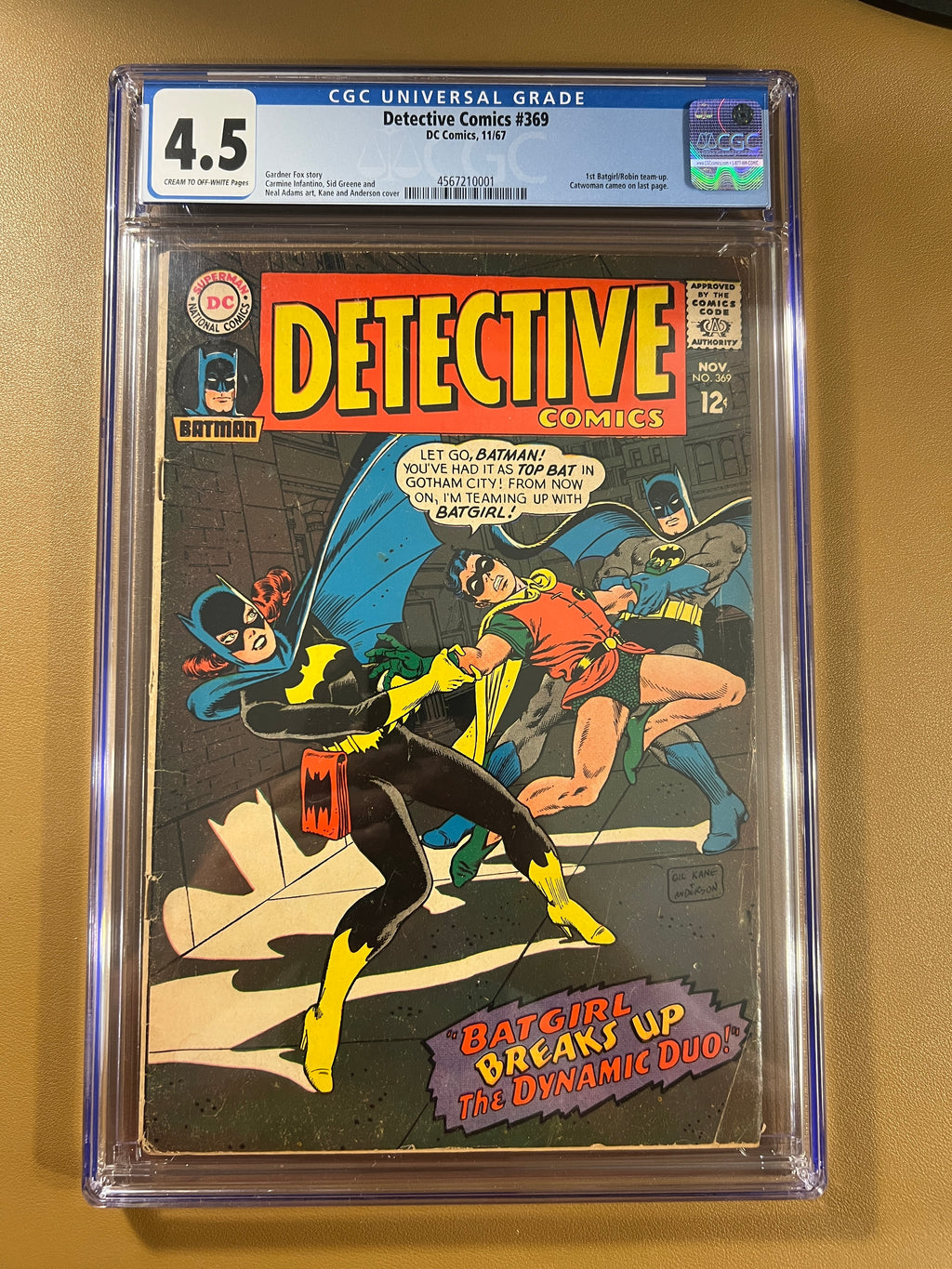 DETECTIVE COMICS #369 (1967) — CGC 4.5