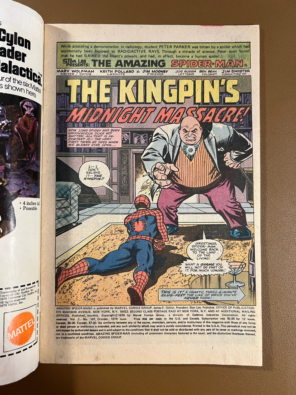 THE AMAZING SPIDER-MAN #197 (1979) – KINGPIN CLASSIC COVER