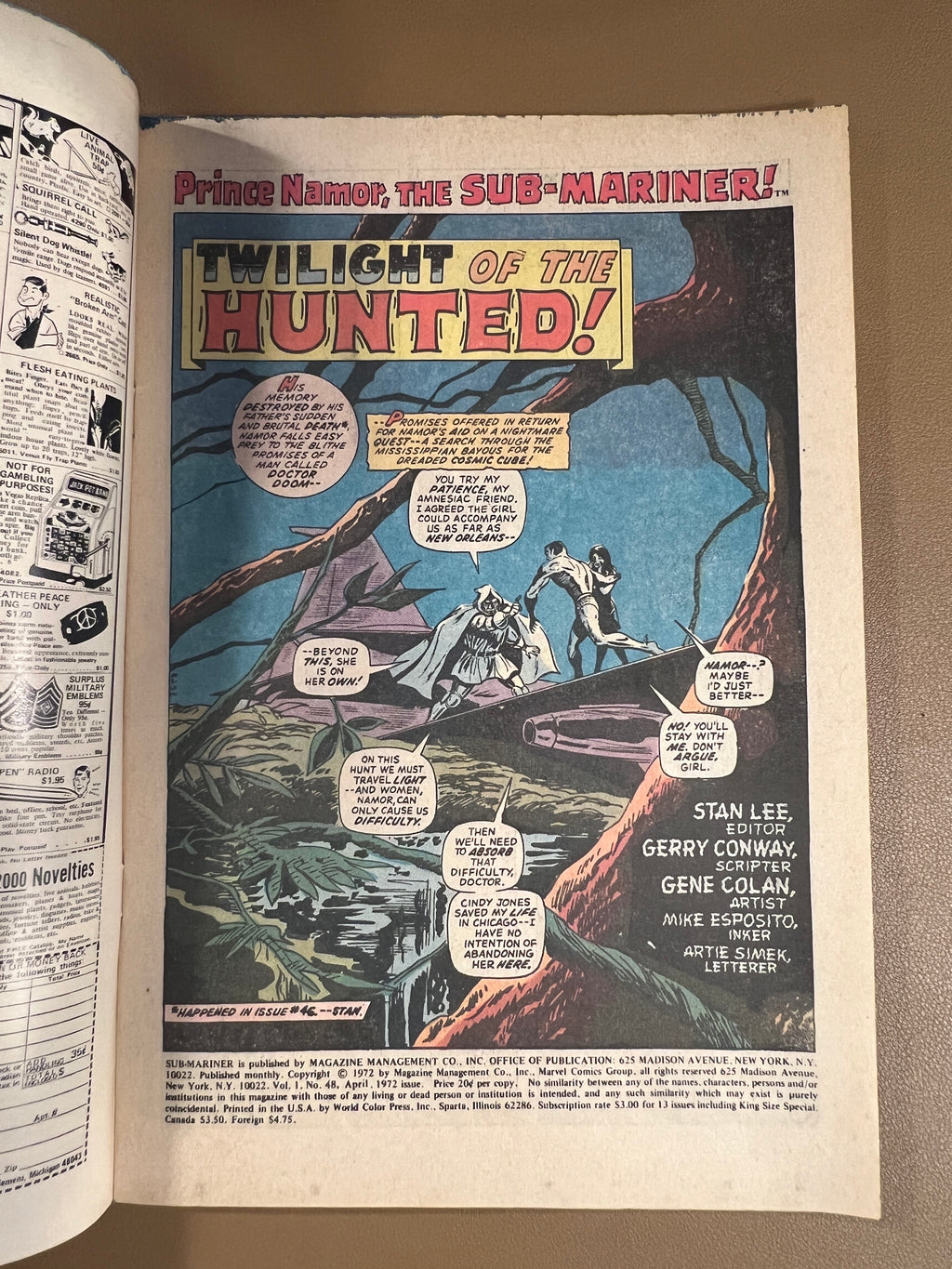 SUB-MARINER #48 (1972) – NAMOR vs DOCTOR DOOM
