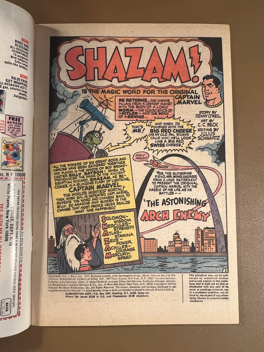 SHAZAM! #2 (1973) – THE ORIGINAL CAPTAIN MARVEL