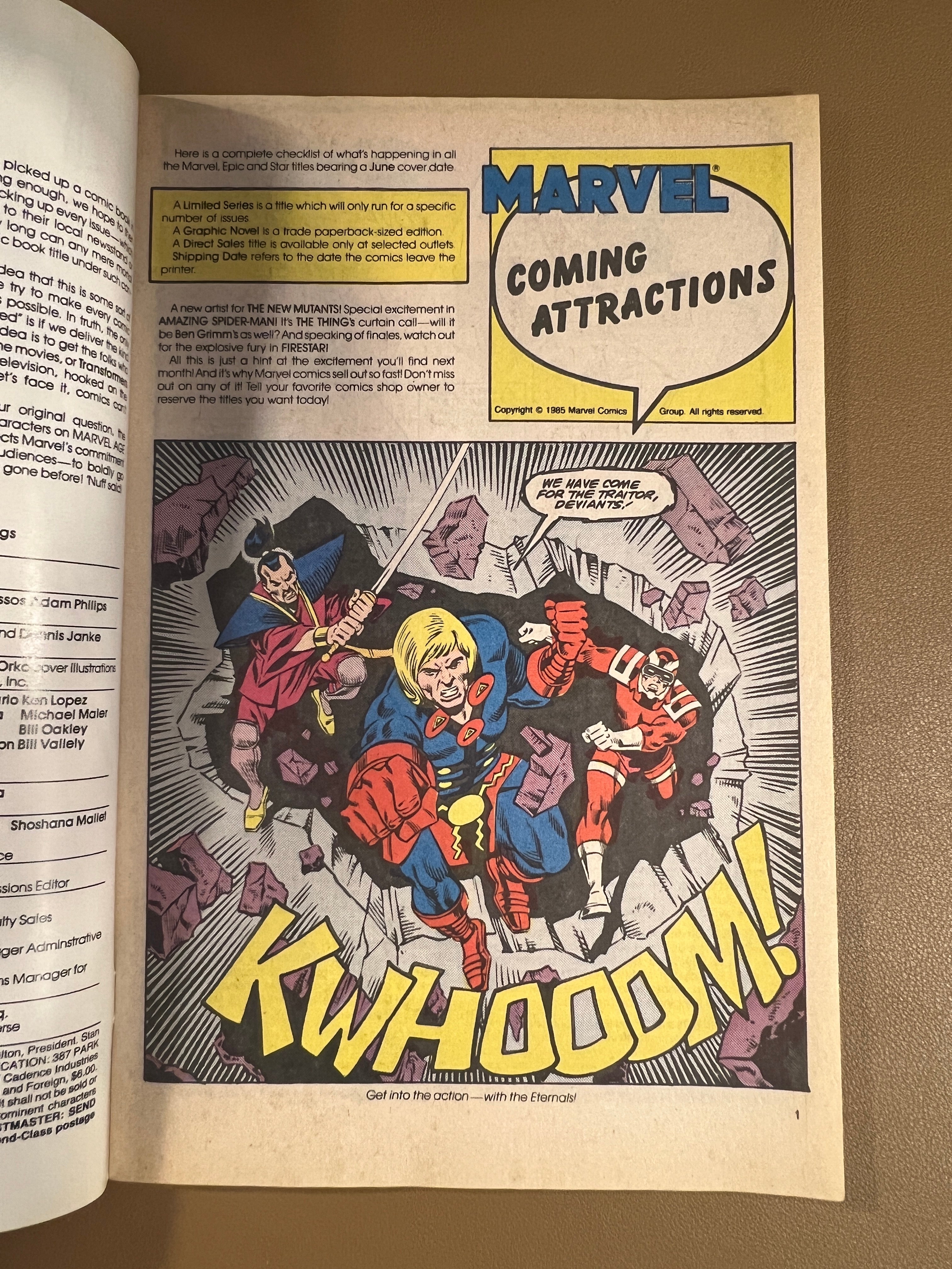 MARVEL AGE #38 (May 1986) – HE-MAN FEATURE