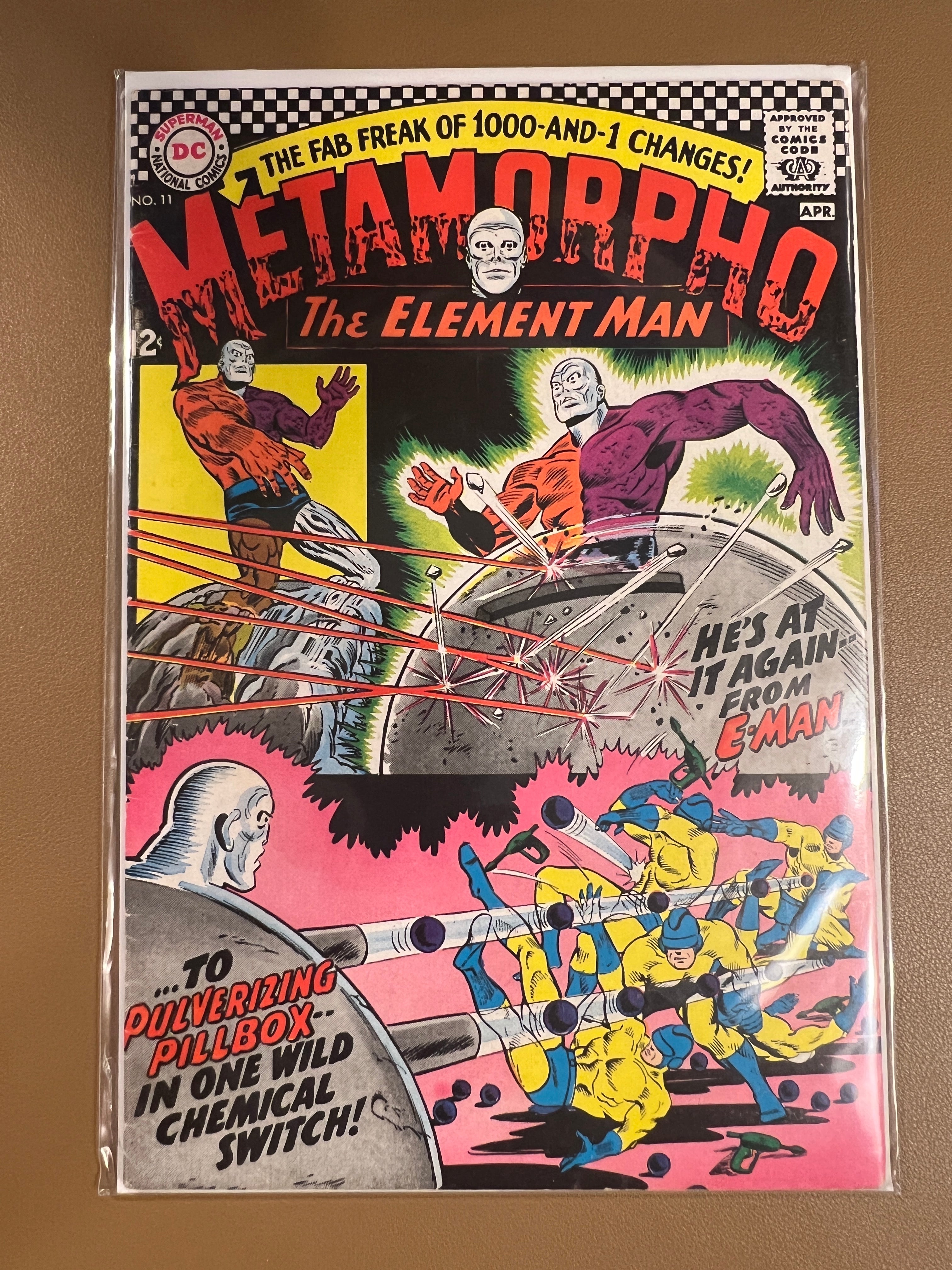 METAMORPHO #11 (April 1967) – THE ELEMENT MAN – SILVER AGE DC CLASSIC!