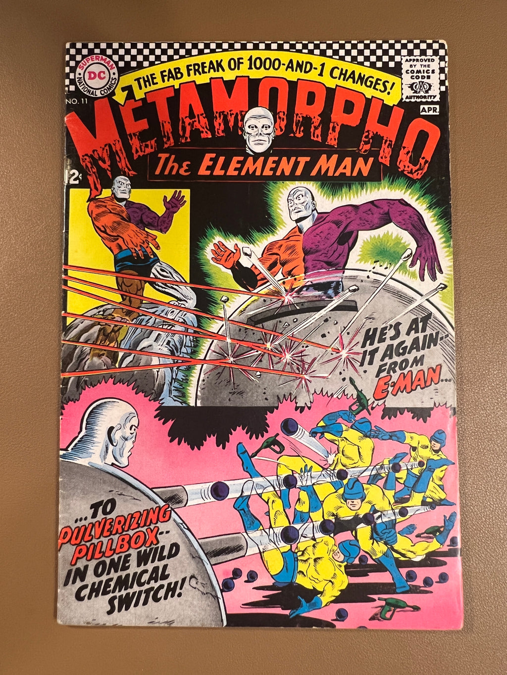 METAMORPHO #11 (April 1967) – THE ELEMENT MAN – SILVER AGE DC CLASSIC!
