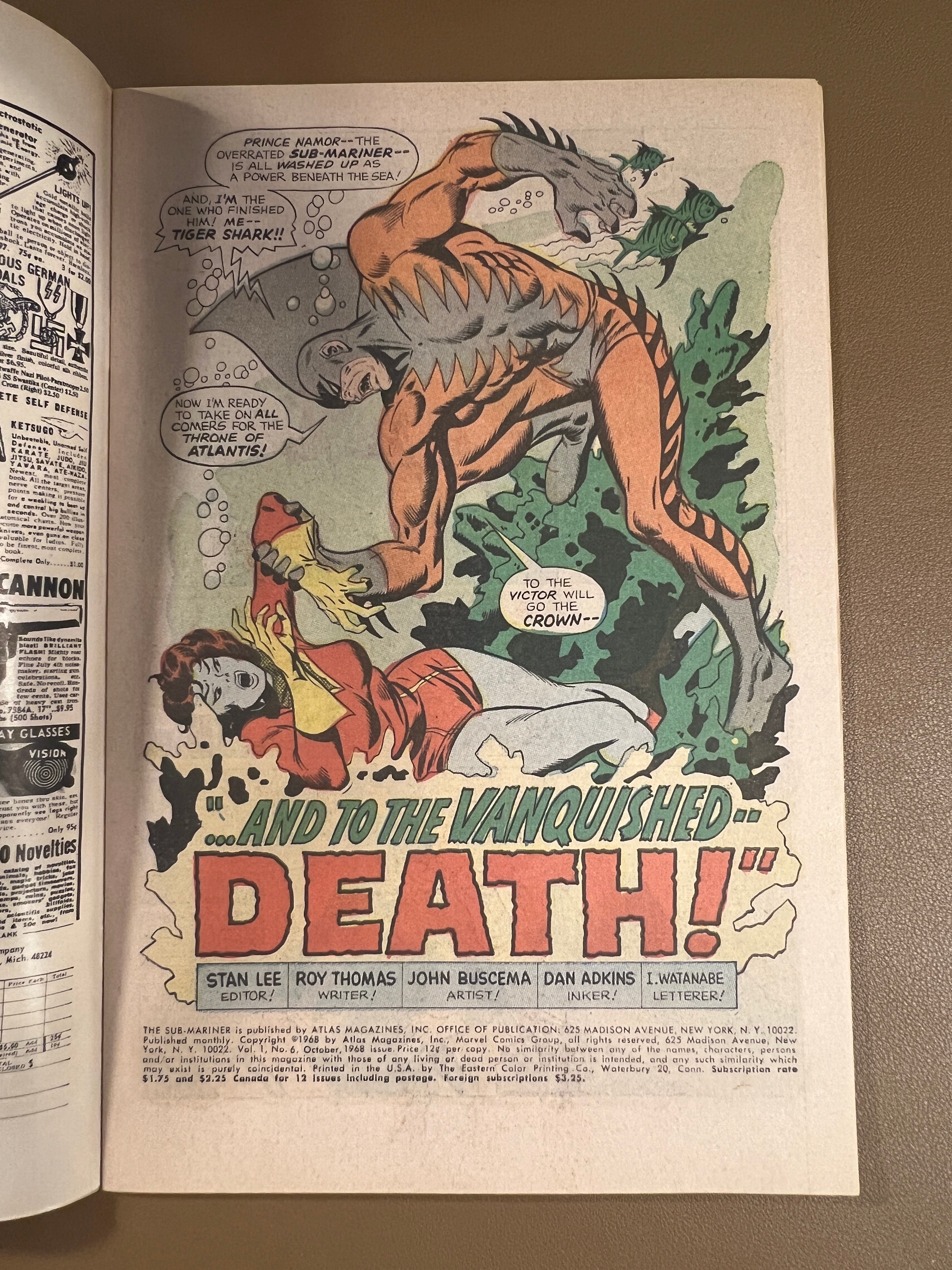 SUB-MARINER #6 (1968)
