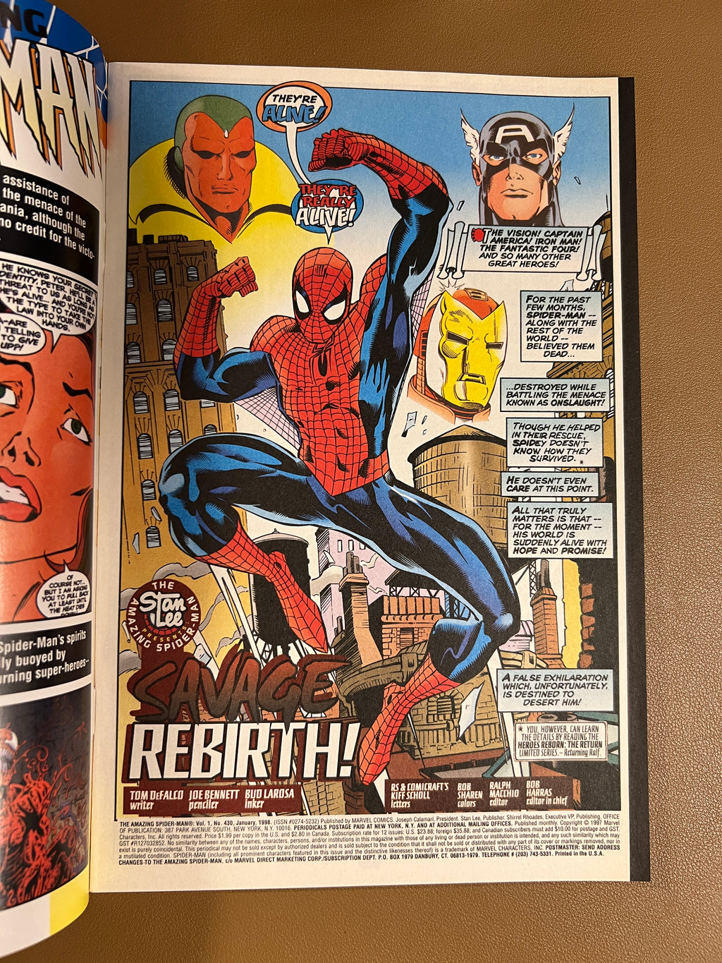 THE AMAZING SPIDER-MAN #430 (1998) – CARNAGE vs SILVER SURFER
