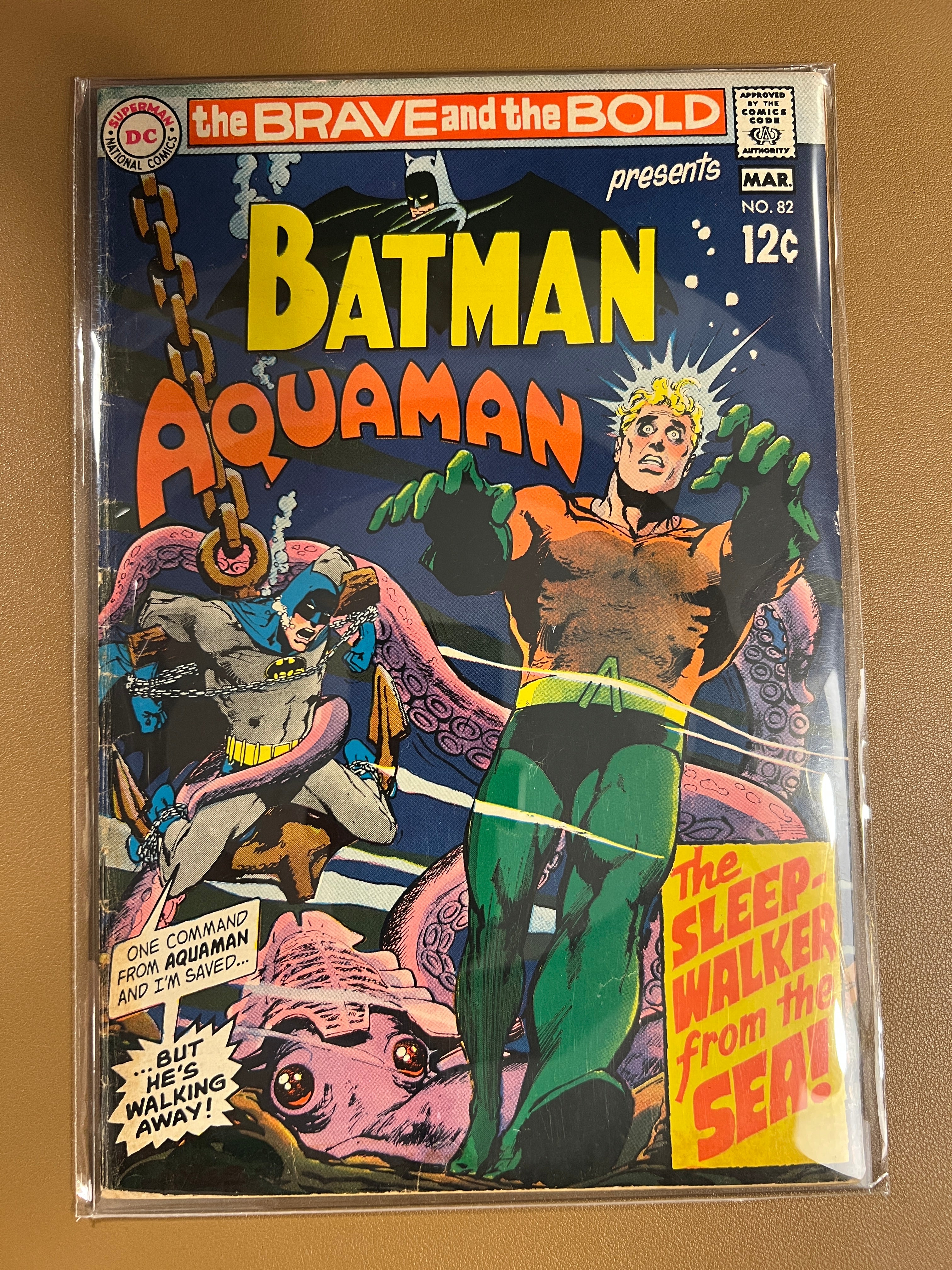 THE BRAVE AND THE BOLD #82 (1969) – BATMAN & AQUAMAN TEAM-UP – CLASSIC SILVER AGE