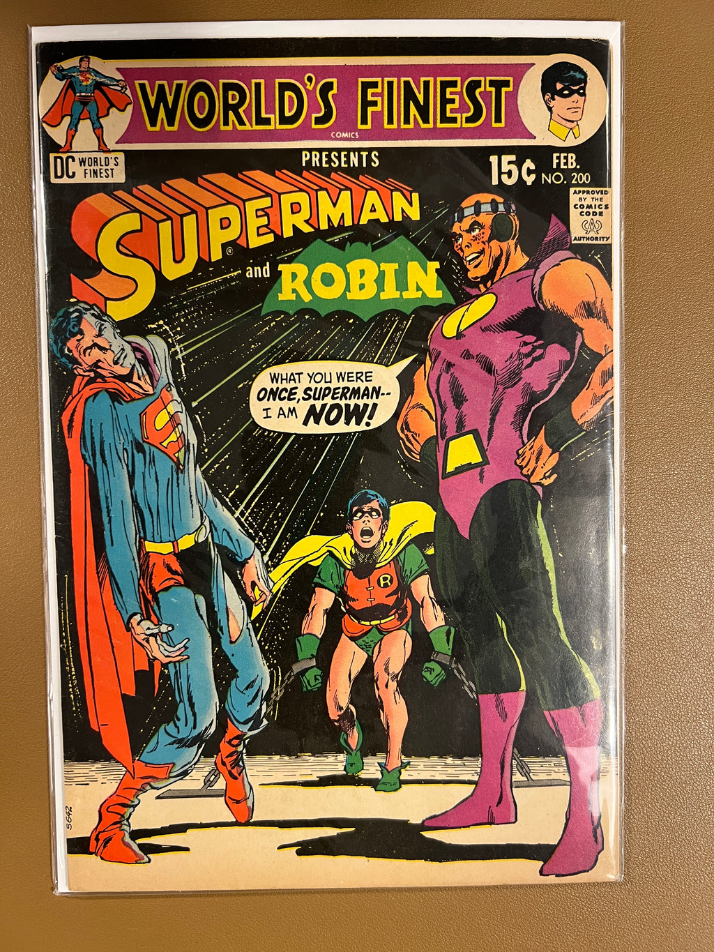 WORLD’S FINEST COMICS #200 (1971) – SUPERMAN & ROBIN – LANDMARK BRONZE AGE ISSUE!