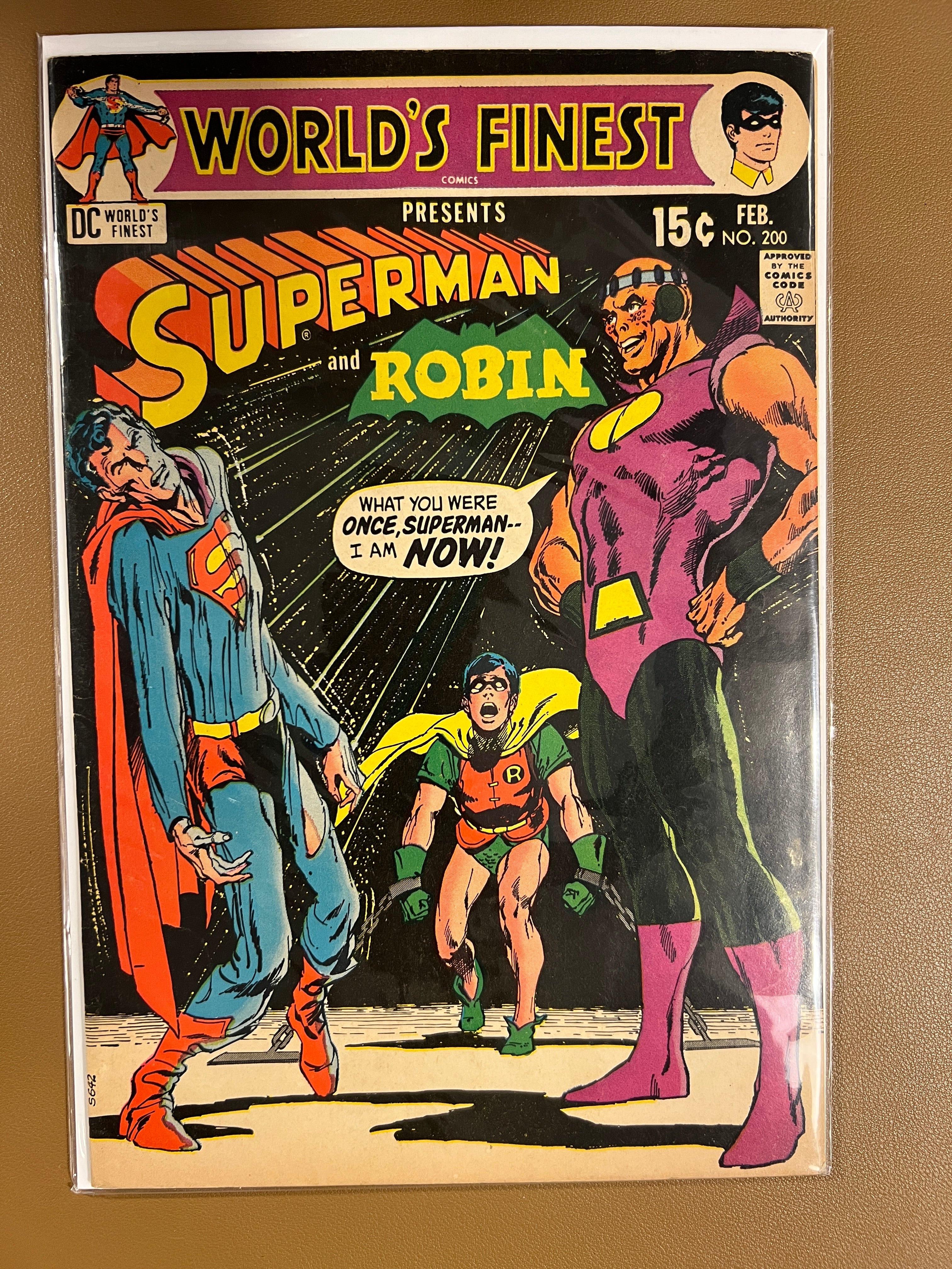 WORLD’S FINEST COMICS #200 (1971) – SUPERMAN & ROBIN – LANDMARK BRONZE AGE ISSUE!