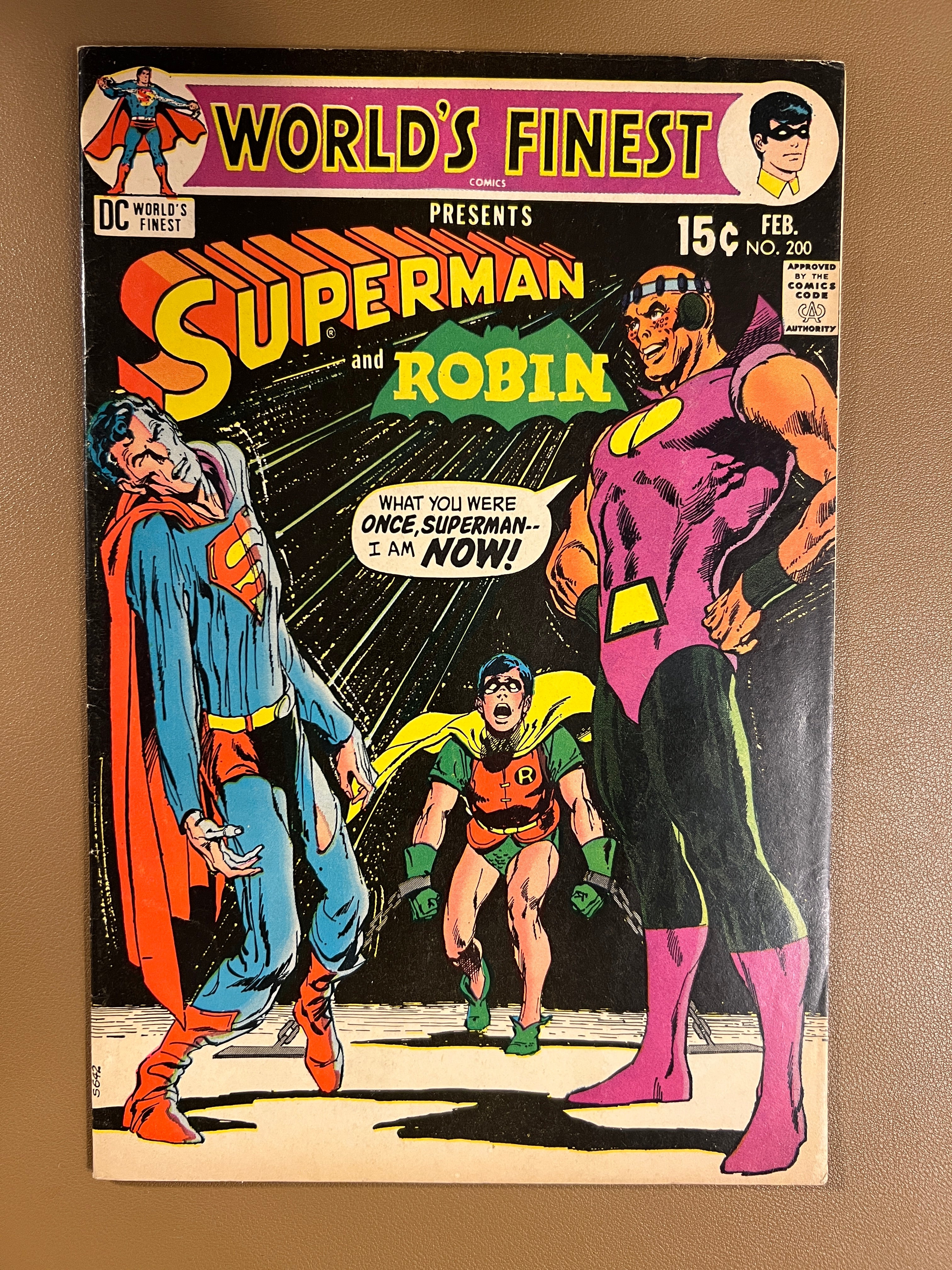 WORLD’S FINEST COMICS #200 (1971) – SUPERMAN & ROBIN – LANDMARK BRONZE AGE ISSUE!