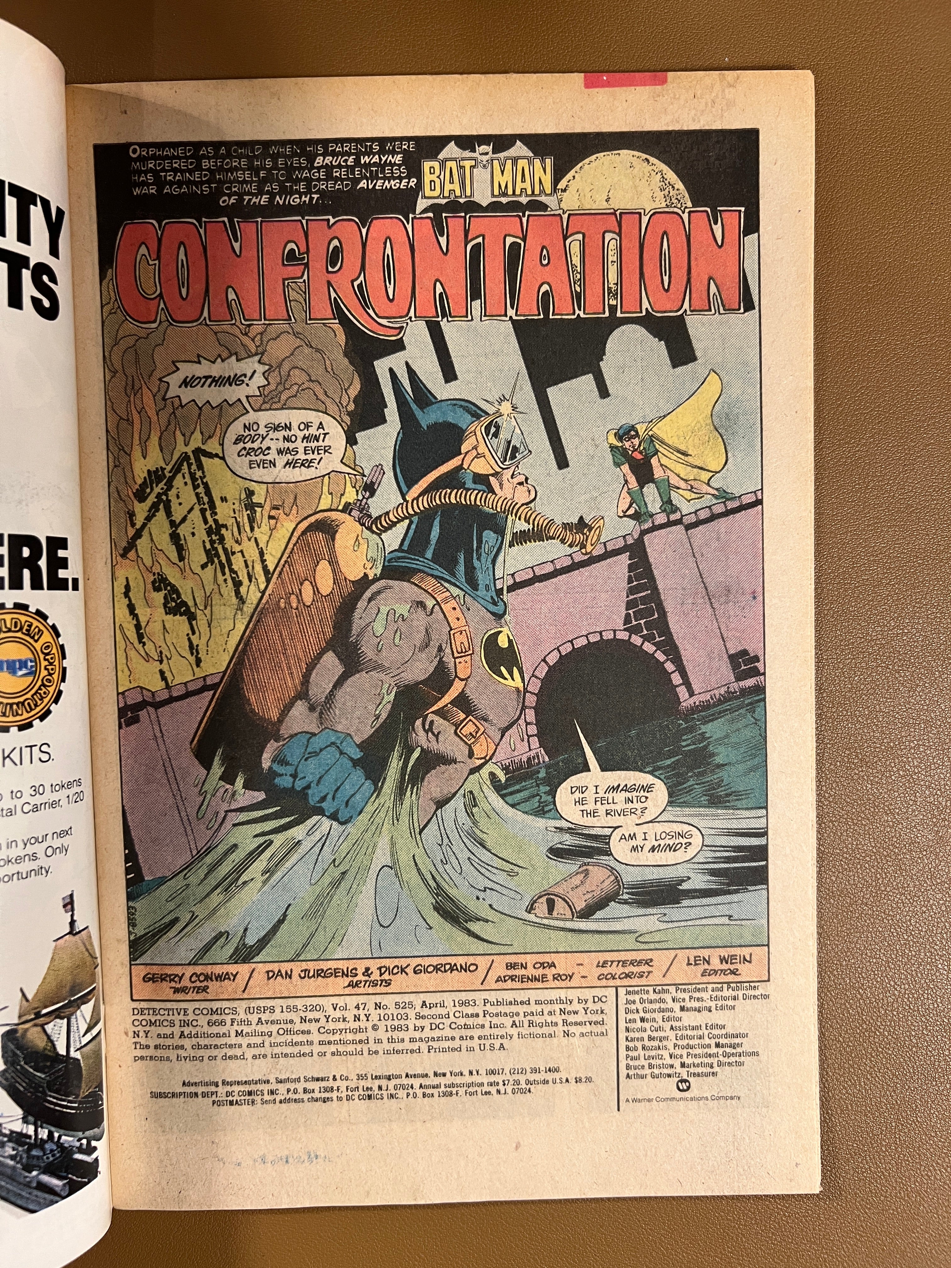 DETECTIVE COMICS #525 (1983) – BATMAN vs CROCODILE – BRONZE AGE DC CLASSIC!