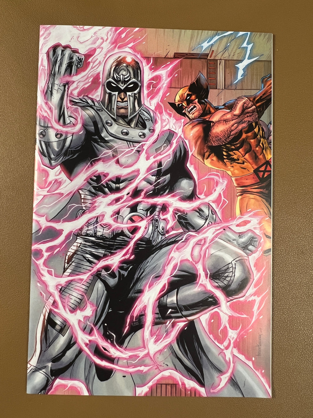 Wolverine #2 Tyler Kirkham - 2024 NYCC - Unknown Comics - Danger Room Homage - Color Change Connecting Virgin