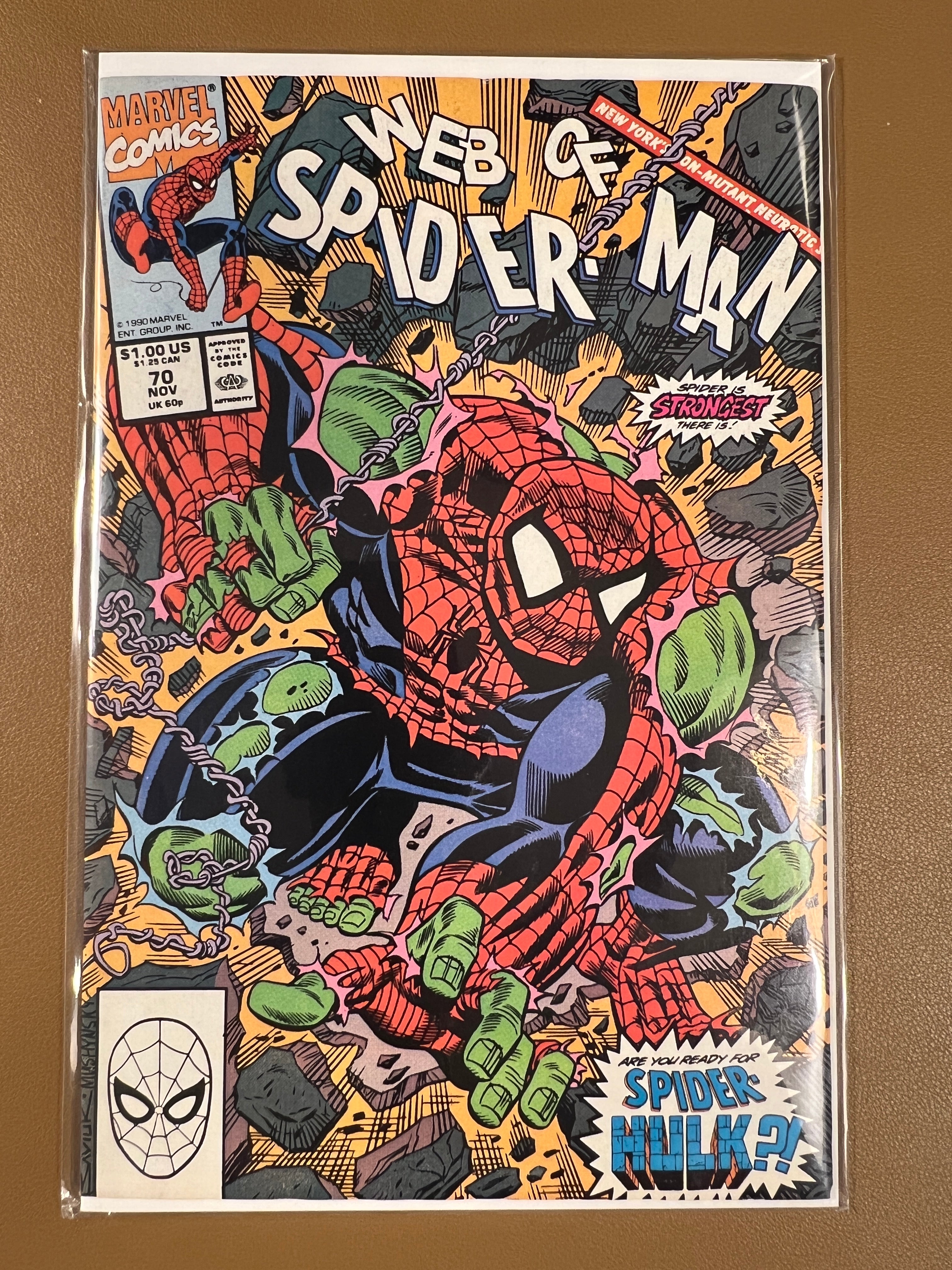 WEB OF SPIDER-MAN #70 (1990) – TODD McFARLANE COVER ART