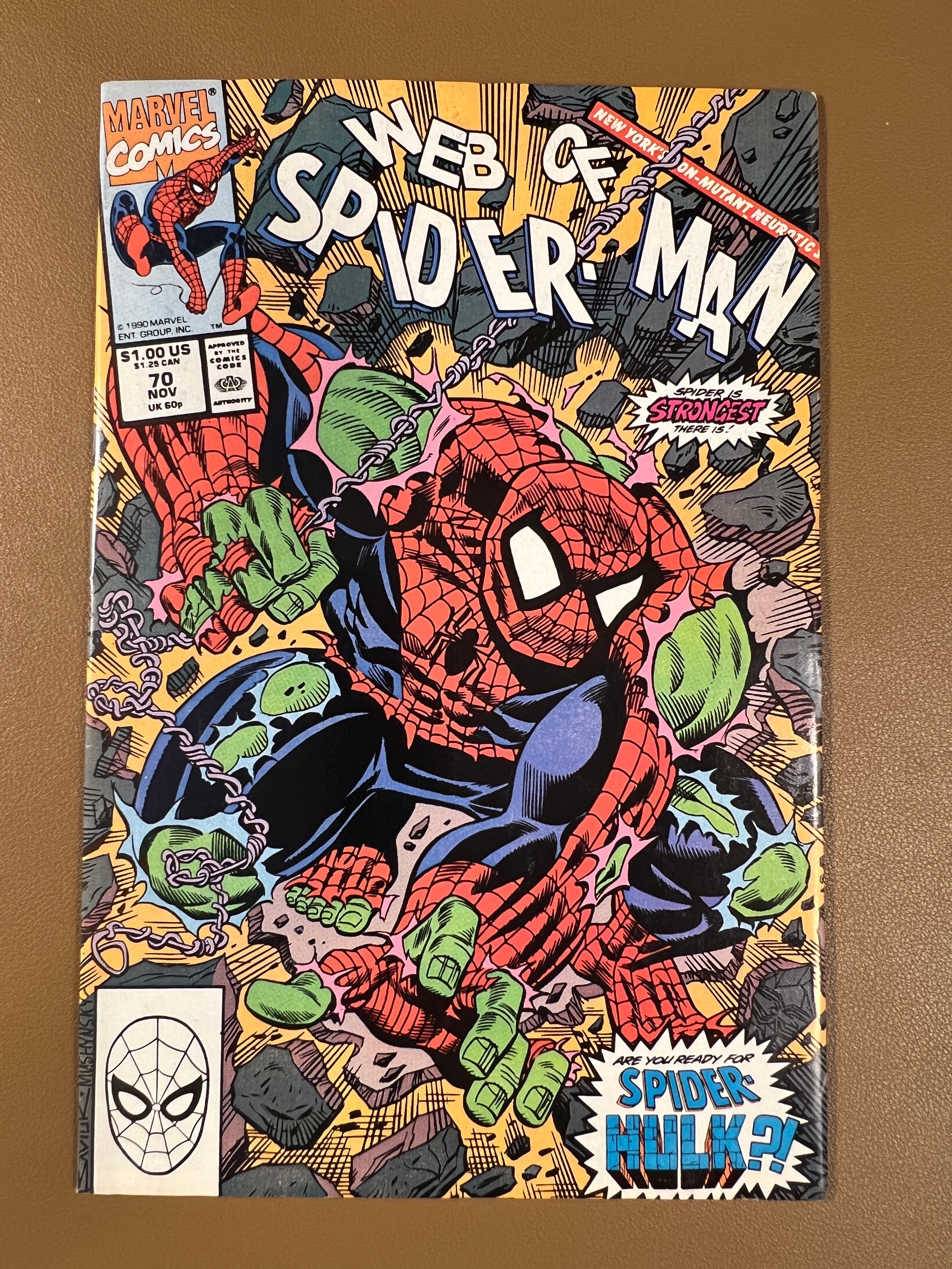 WEB OF SPIDER-MAN #70 (1990) – TODD McFARLANE COVER ART