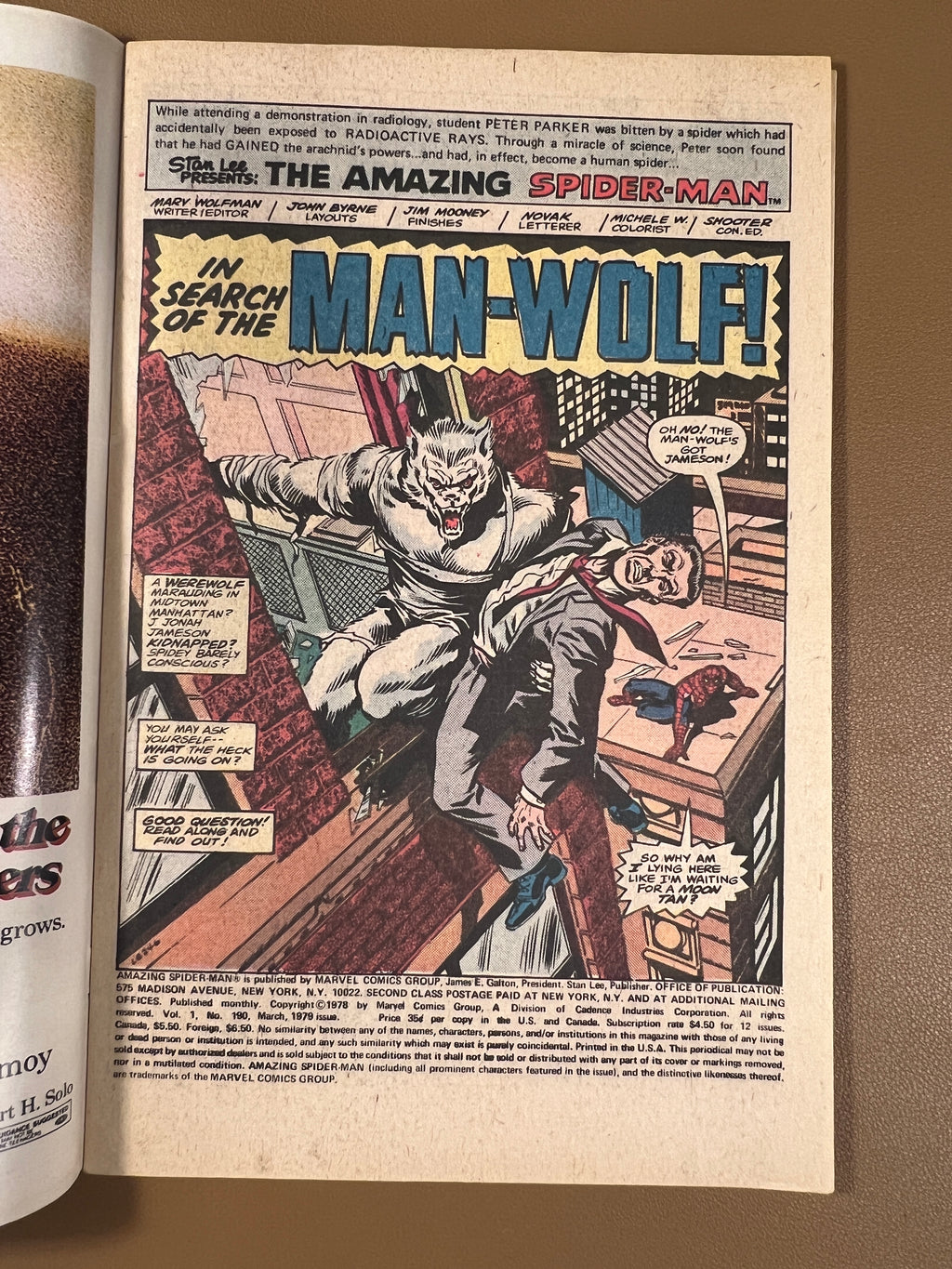 THE AMAZING SPIDER-MAN #190