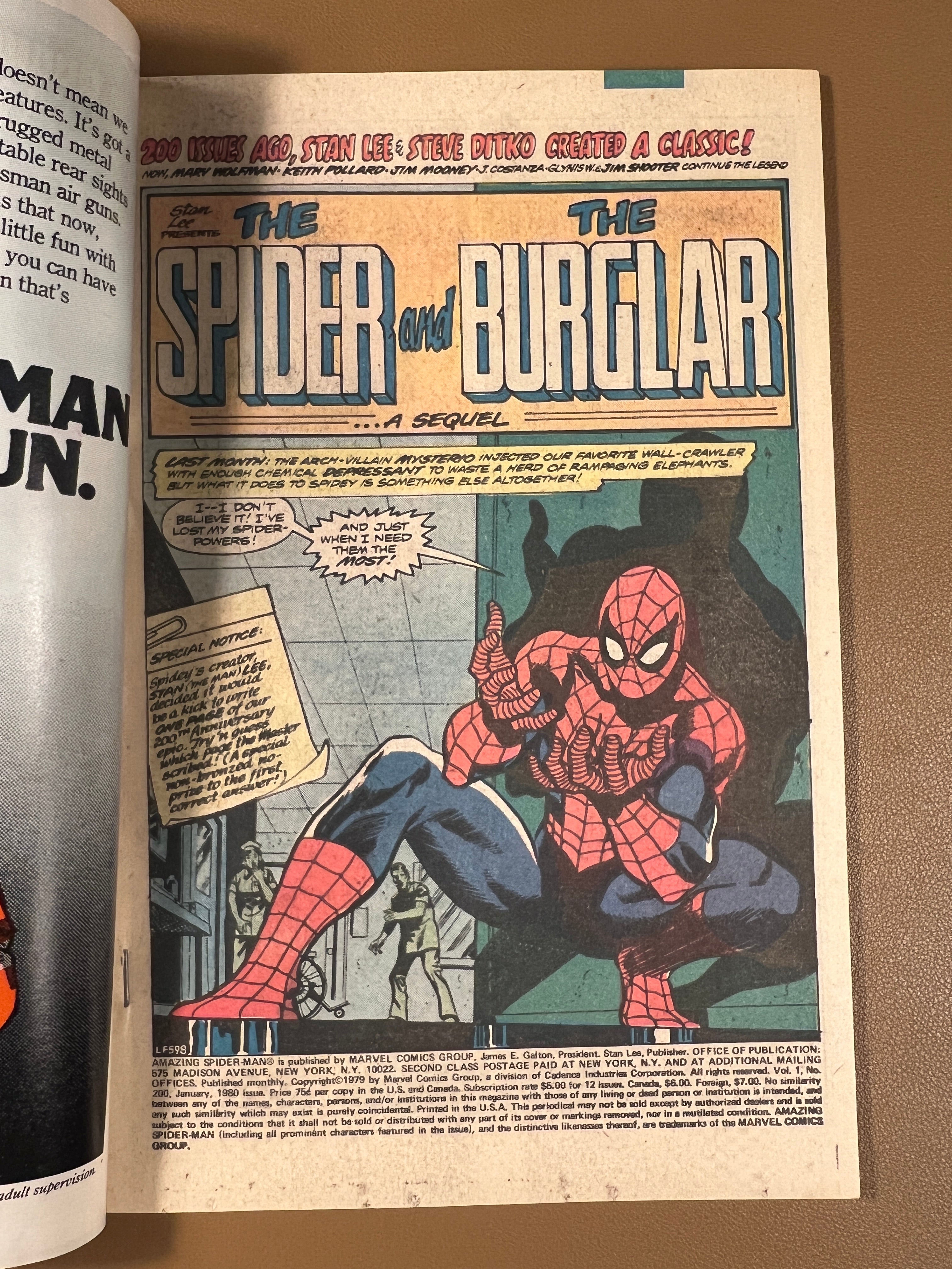 THE AMAZING SPIDER-MAN #200 – ANNIVERSARY SPECTACULAR ISSUE