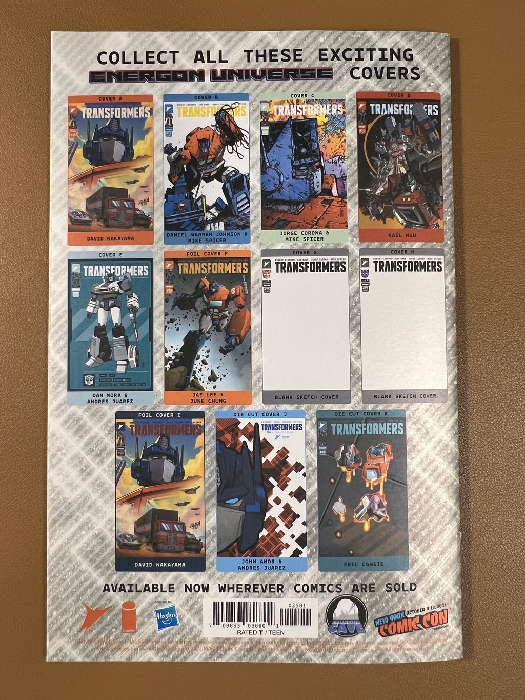 Transformers #25 Nick Harrigan - 2025 NYCC - Collector Cave - Virgin Foil (Limited 350)