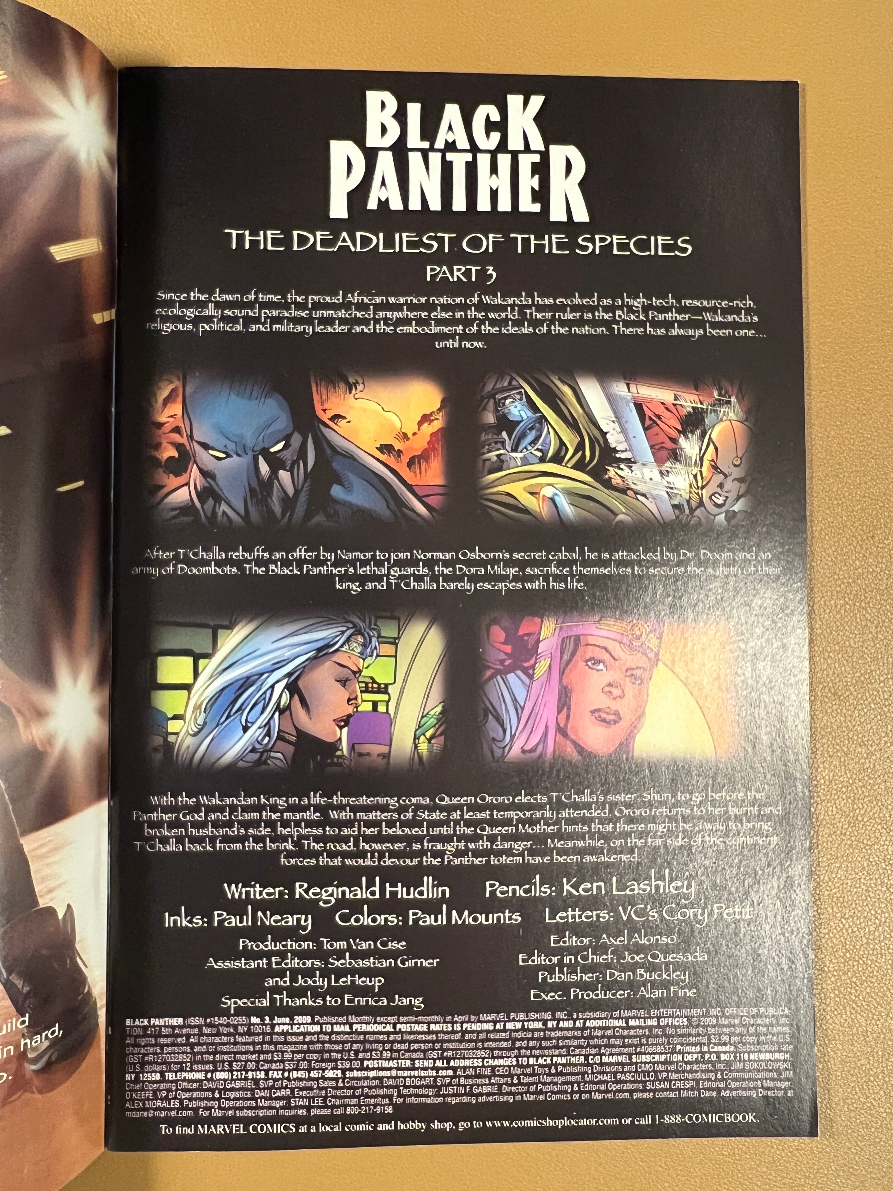 BLACK PANTHER #3 (2009)