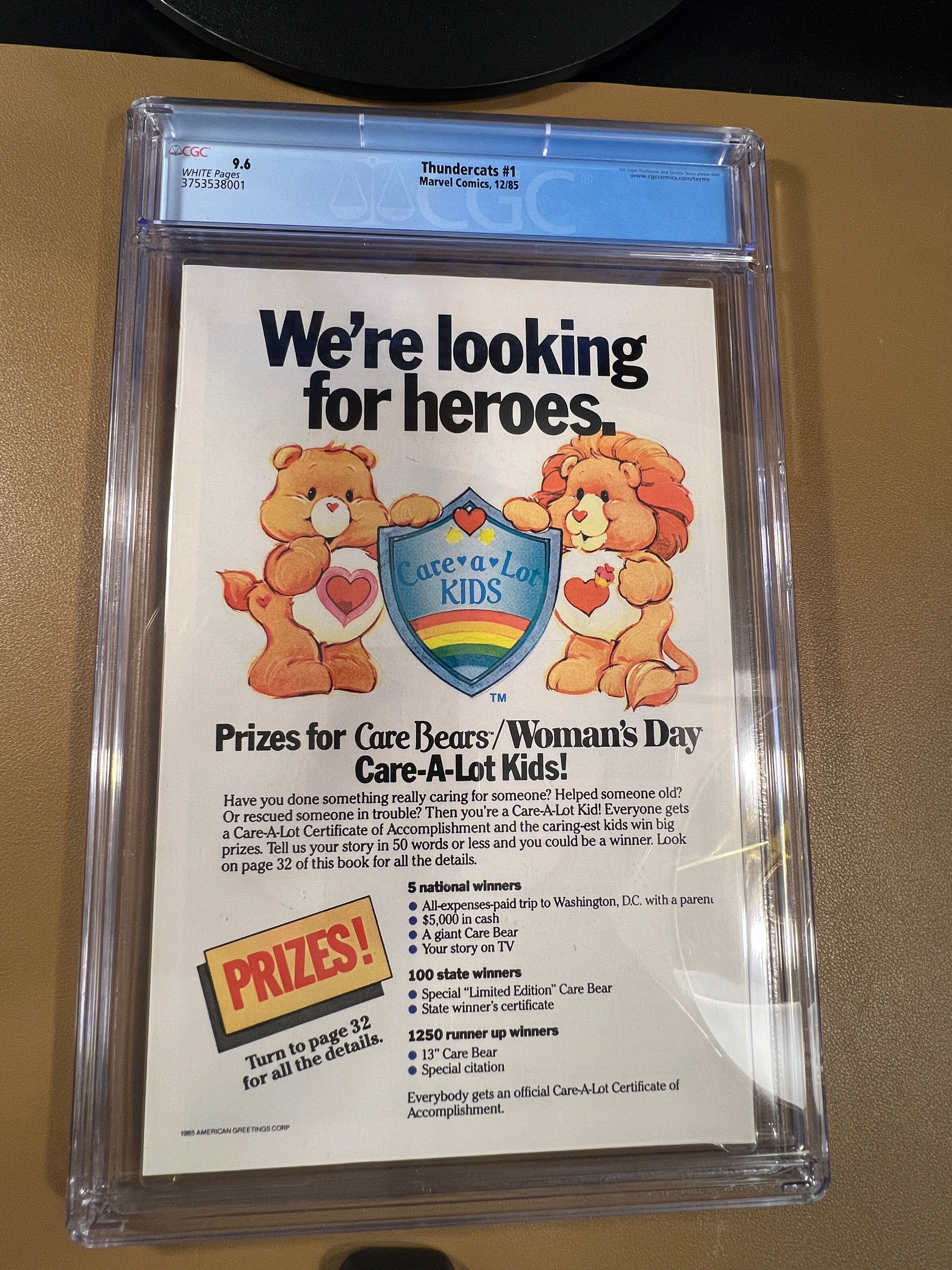 THUNDERCATS #1 (1985) – CGC 9.6