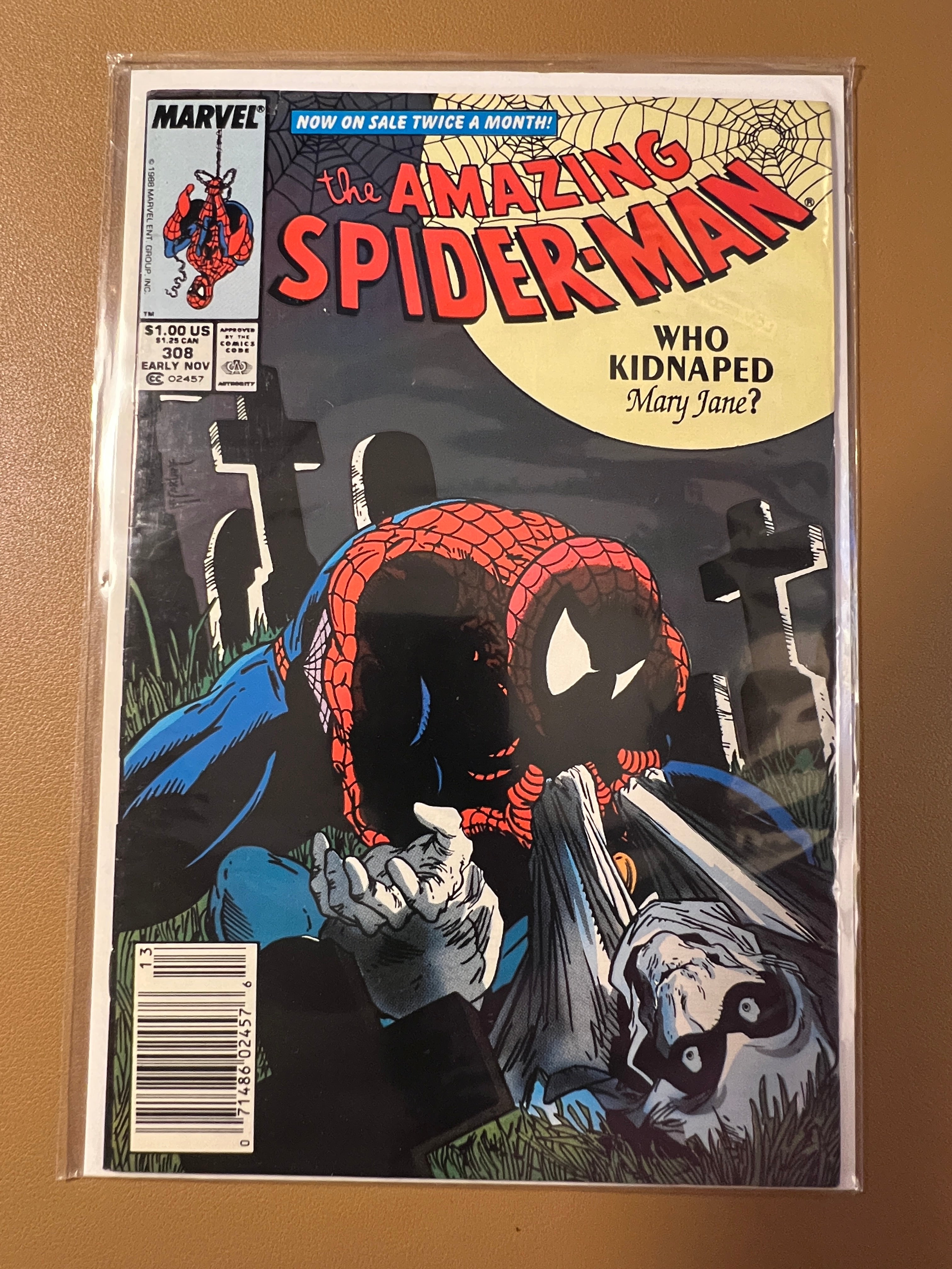 THE AMAZING SPIDER-MAN #308 (1988) – ICONIC TODD McFARLANE COVER