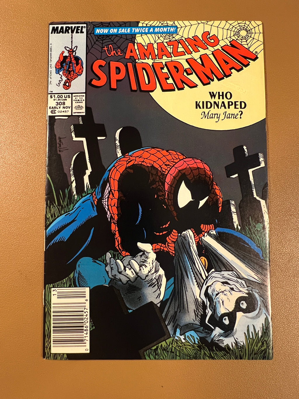 THE AMAZING SPIDER-MAN #308 (1988) – ICONIC TODD McFARLANE COVER