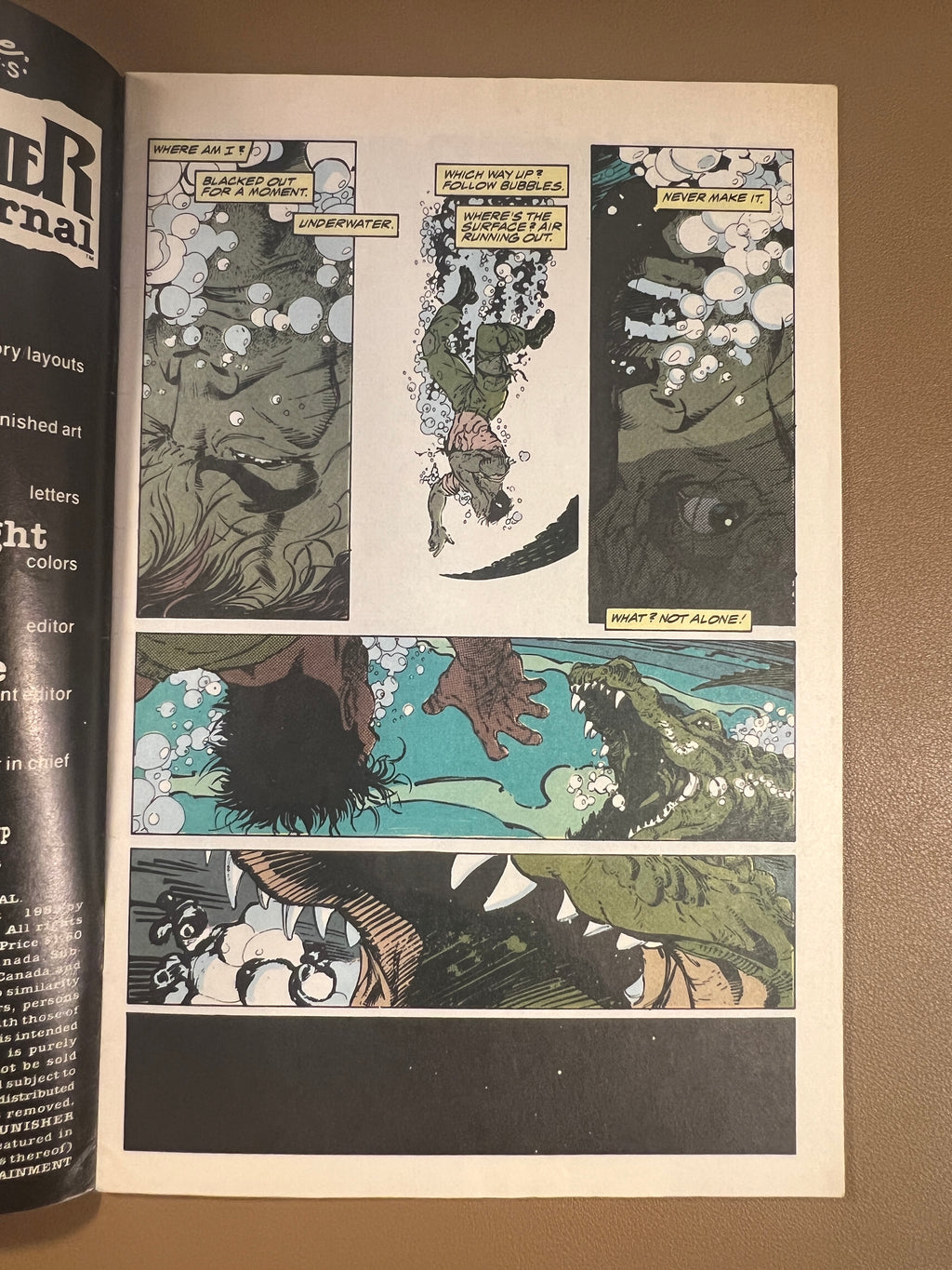 THE PUNISHER WAR JOURNAL #7 (1989) – WOLVERINE vs PUNISHER