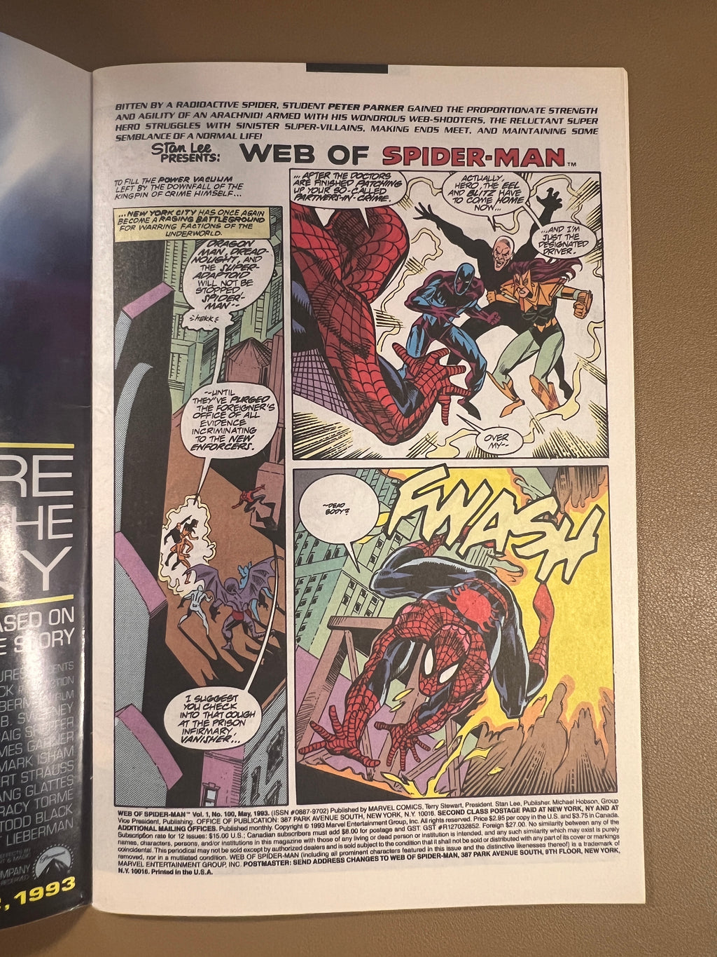 WEB OF SPIDER-MAN #100 – 1st APPEARANCE OF SPIDER-ARMOR!