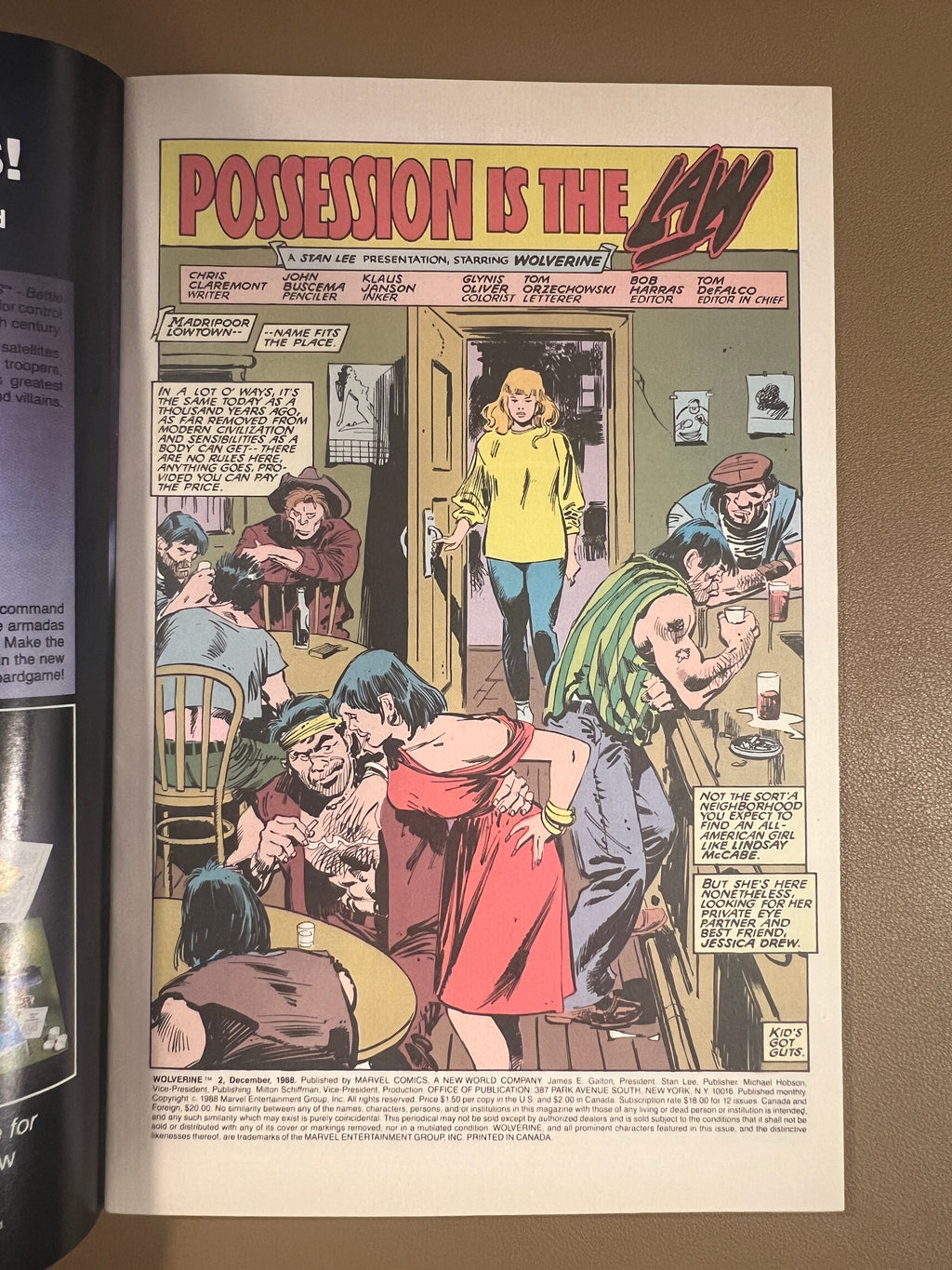 WOLVERINE #2 (1988)