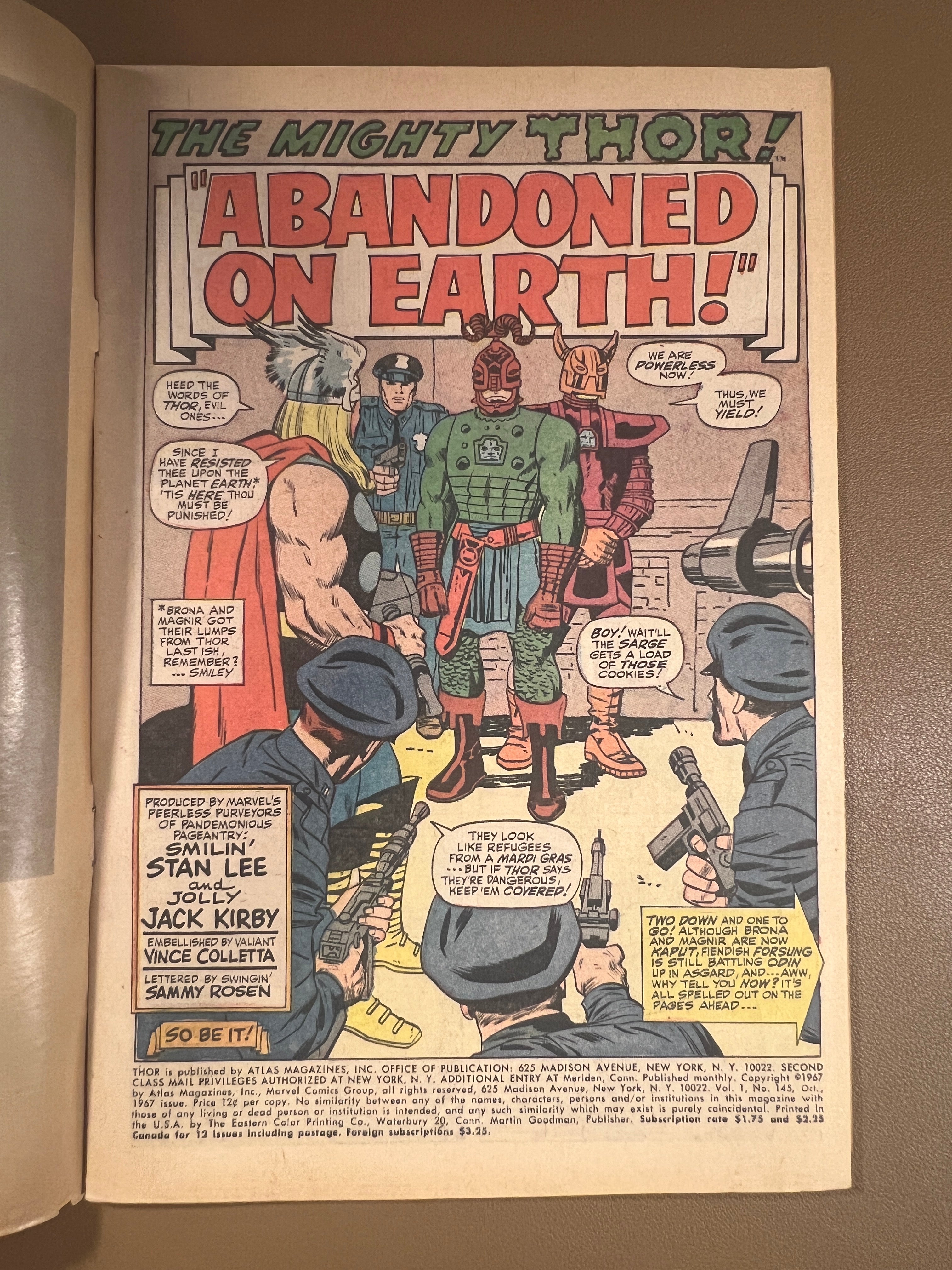 THE MIGHTY THOR #145 (1967)