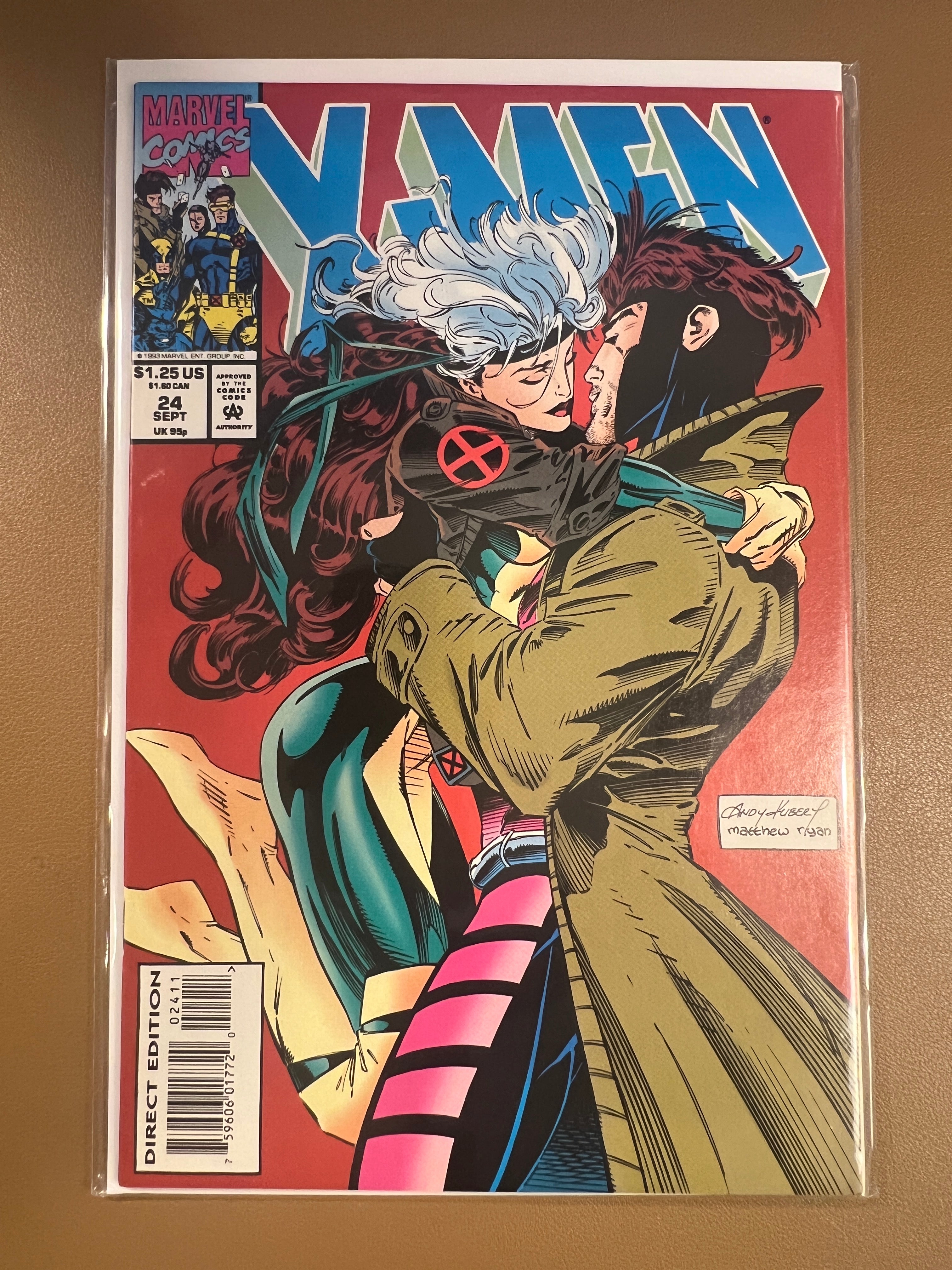 X-MEN #24 (1993) ICONIC – ROGUE & GAMBIT COVER