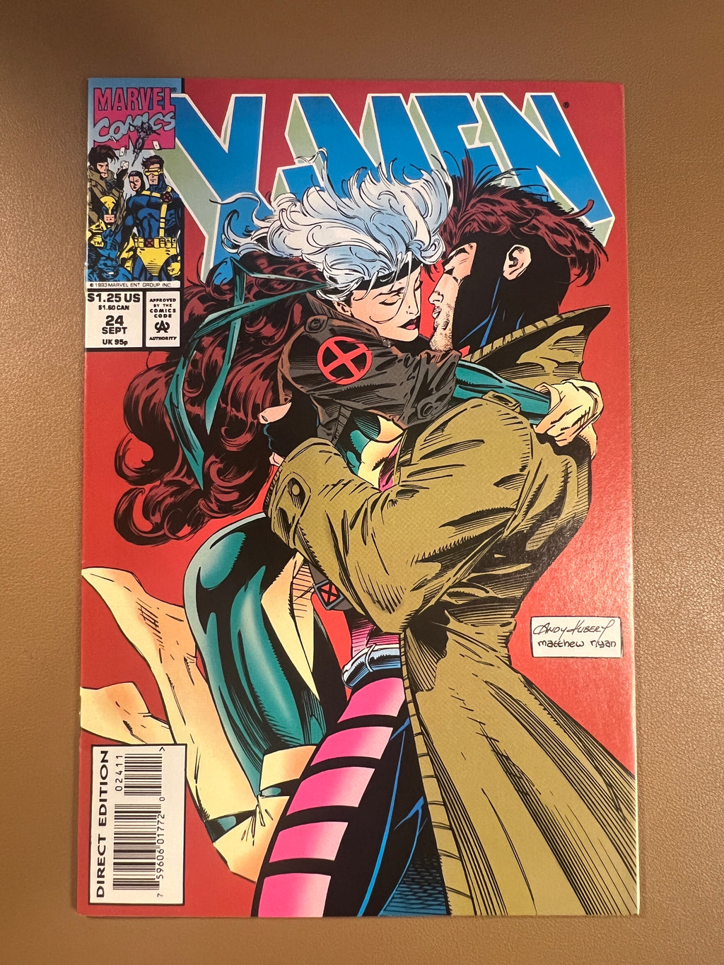 X-MEN #24 (1993) ICONIC – ROGUE & GAMBIT COVER