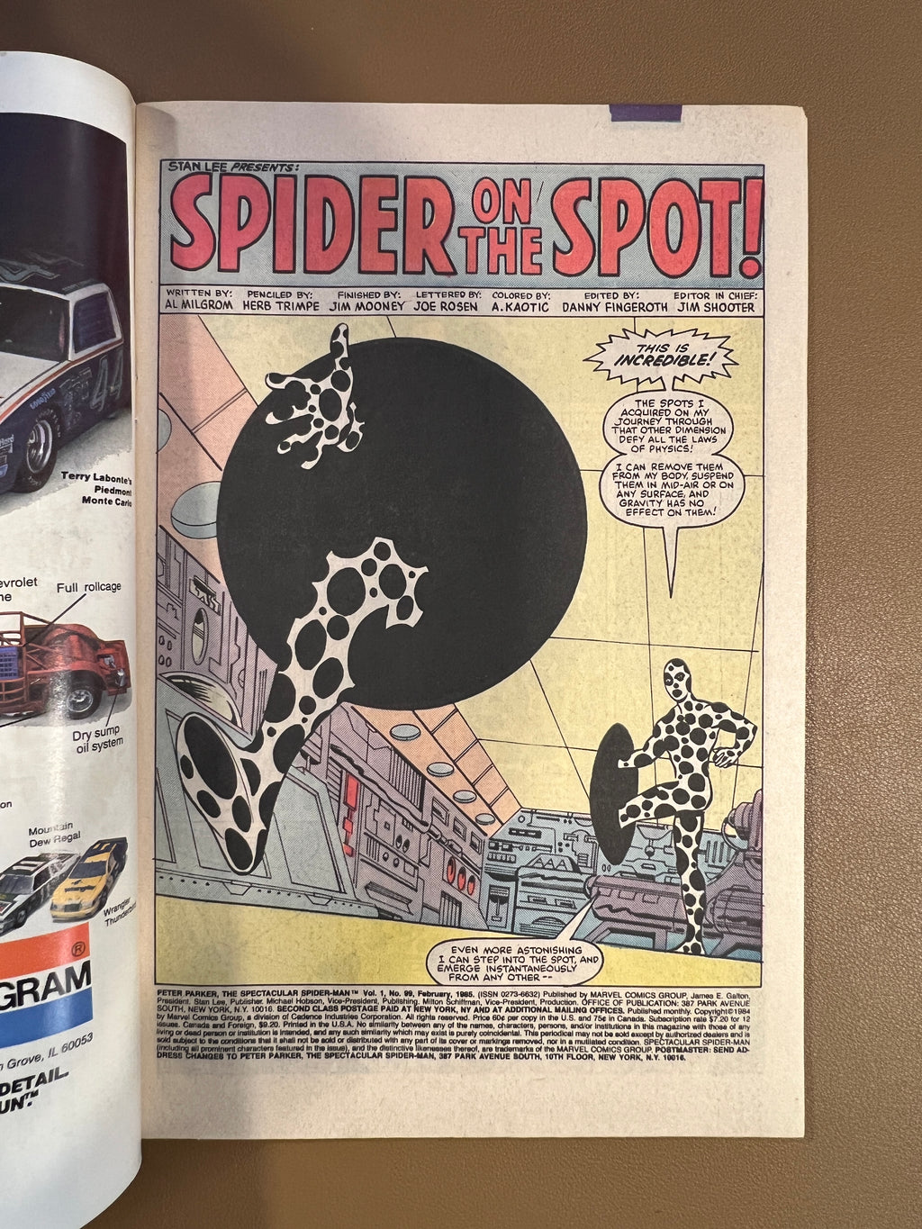 PETER PARKER, THE SPECTACULAR SPIDER-MAN #99 (1985)