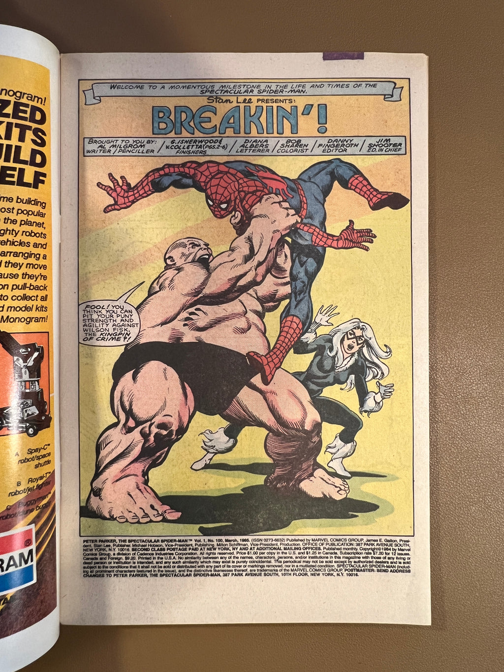 PETER PARKER, THE SPECTACULAR SPIDER-MAN #100 (1985)