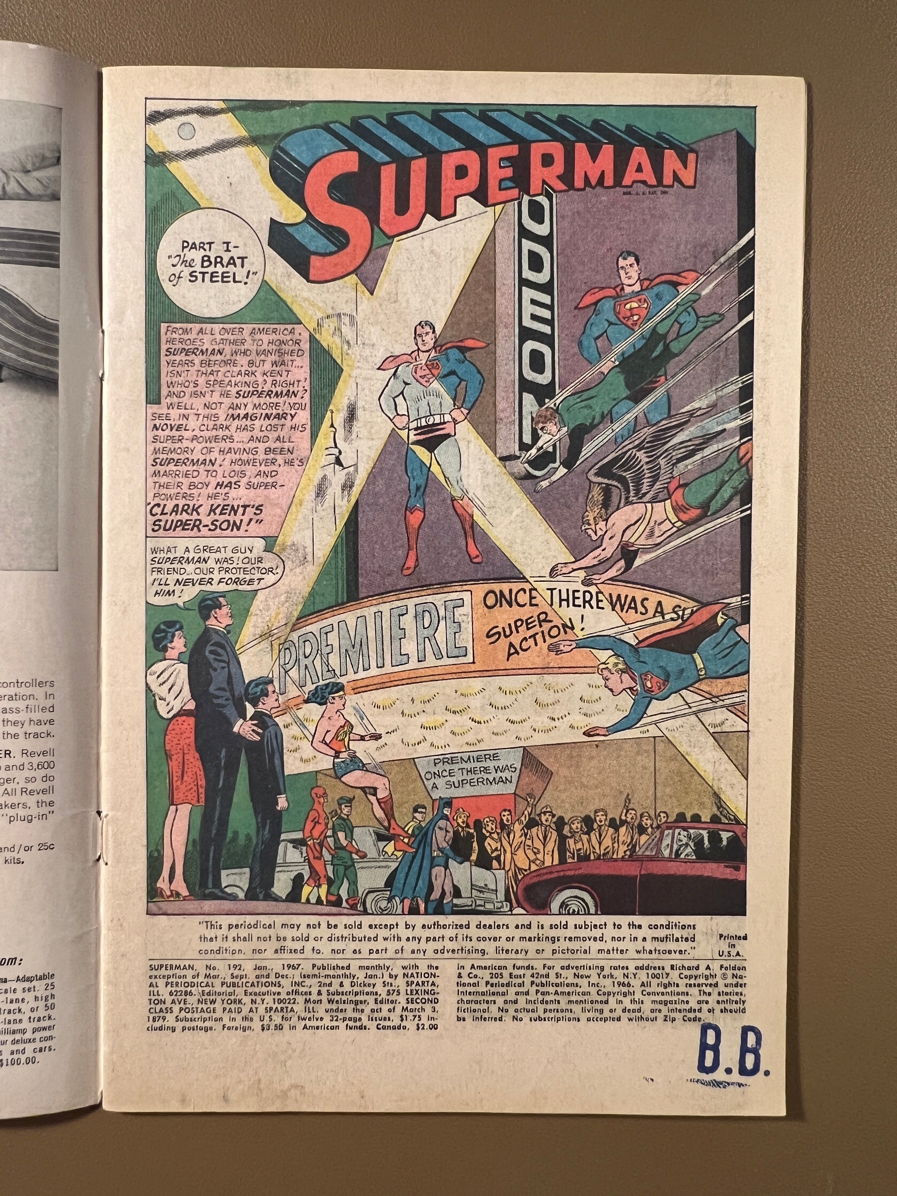 SUPERMAN #192 (1967)