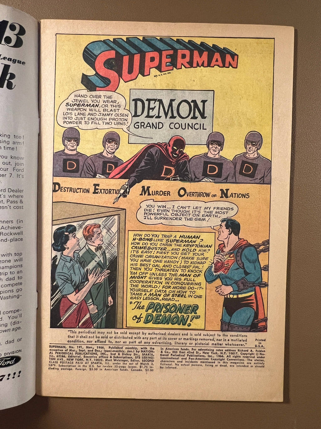 SUPERMAN #191 (1966)