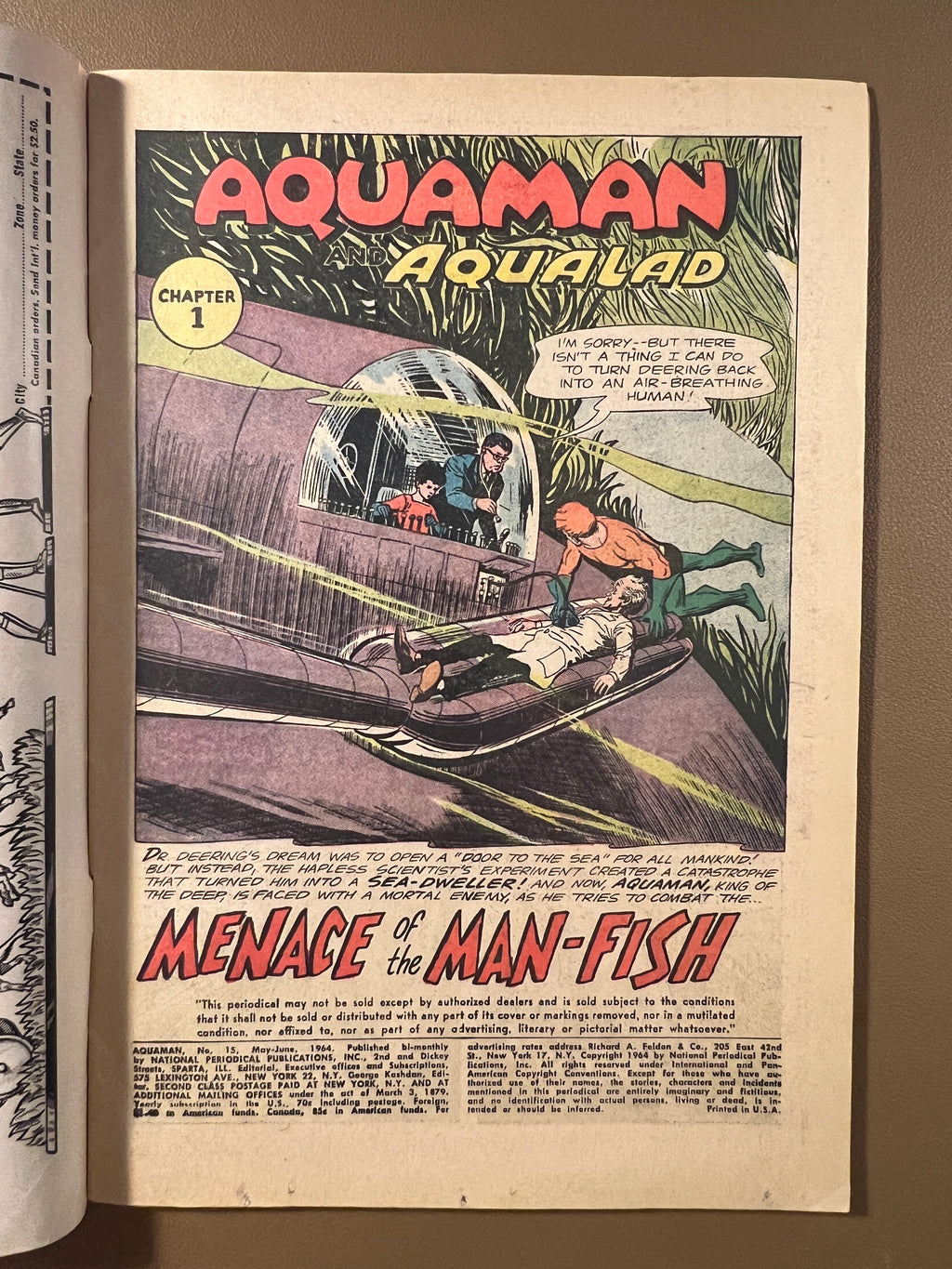 AQUAMAN #15 (1964) AQUAMAN & AQUALAD!