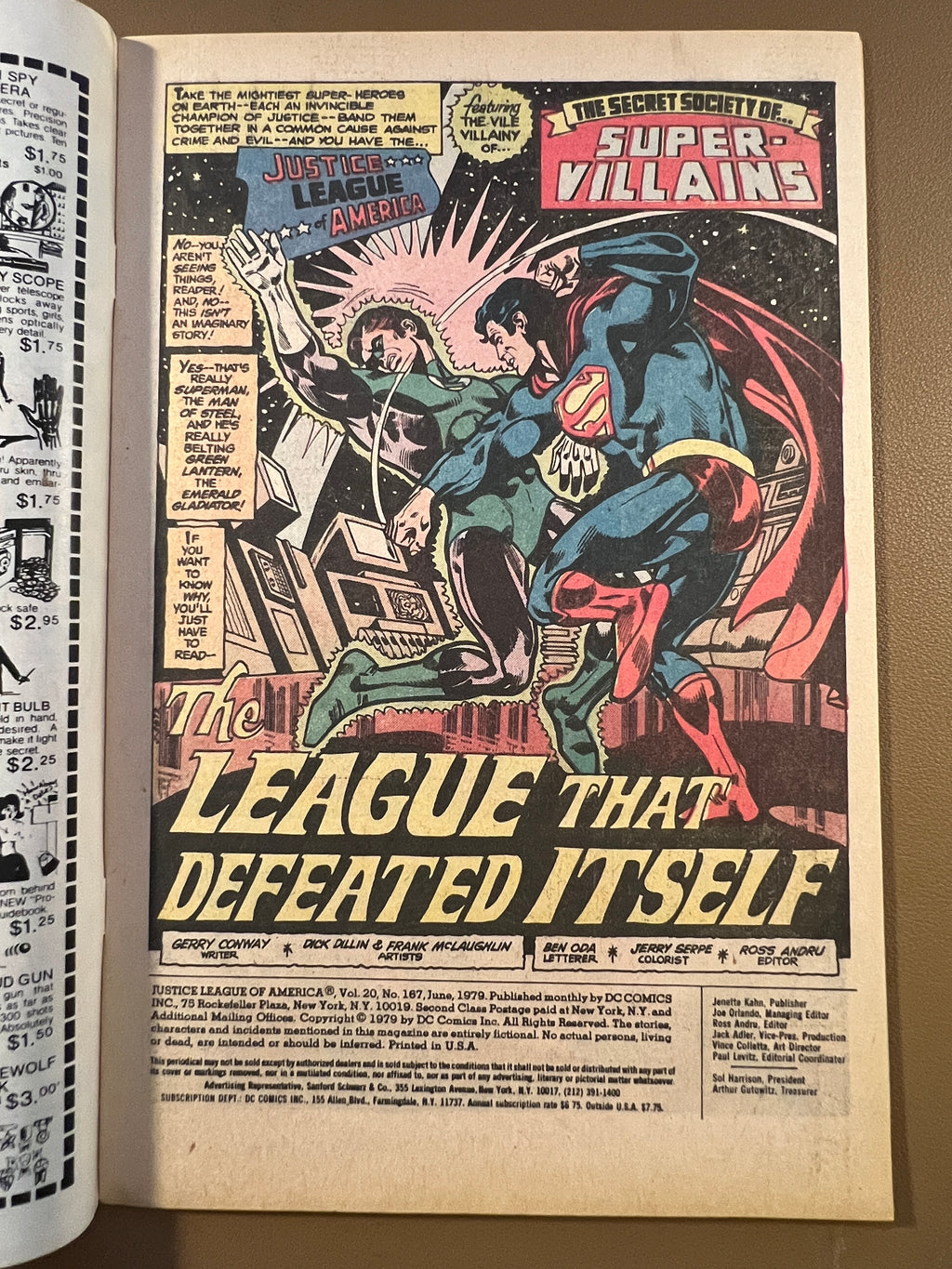 JUSTICE LEAGUE OF AMERICA #167 (1979)