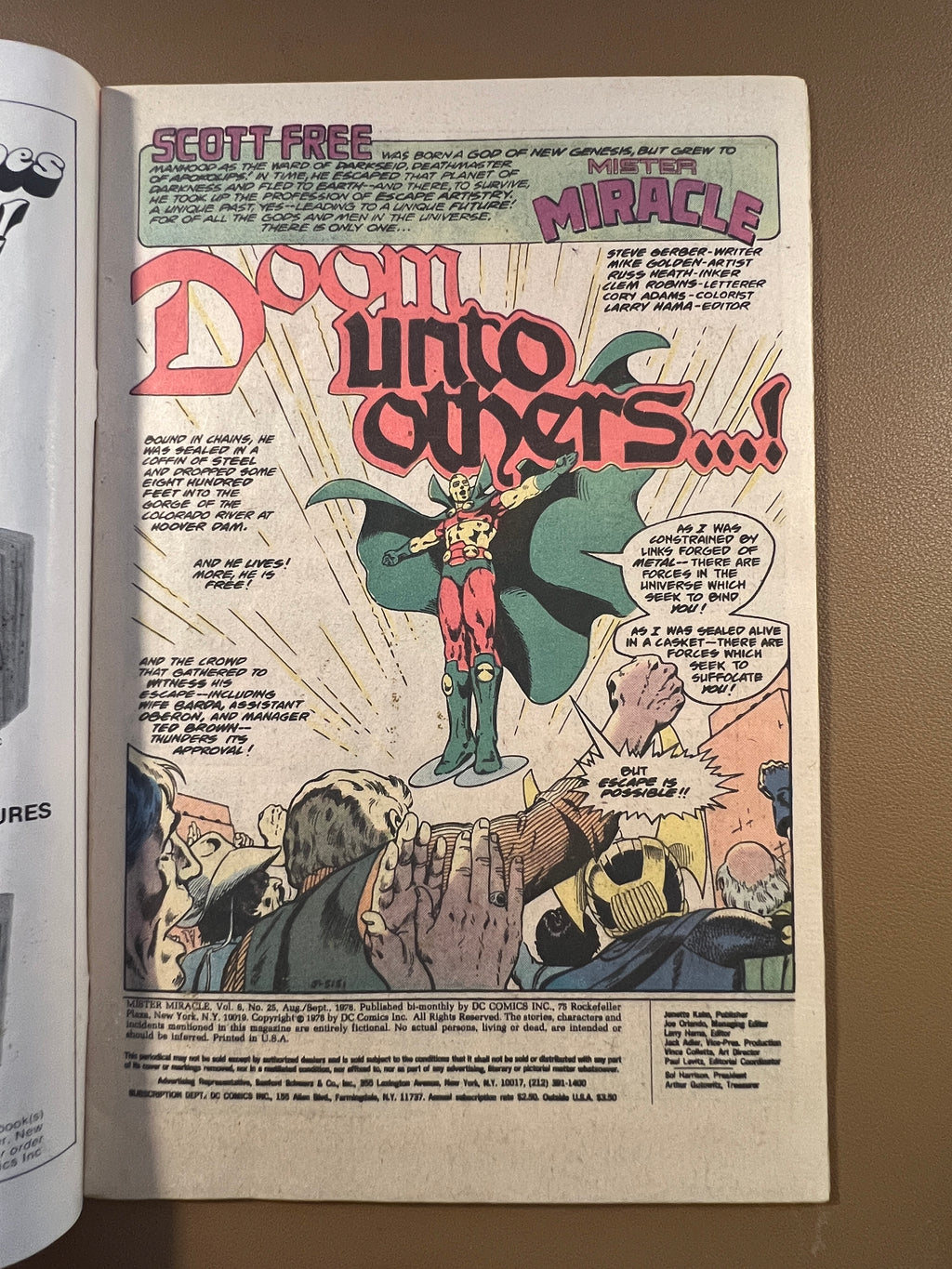 MISTER MIRACLE #25 (1978) – JACK KIRBY’S FOURTH WORLD!