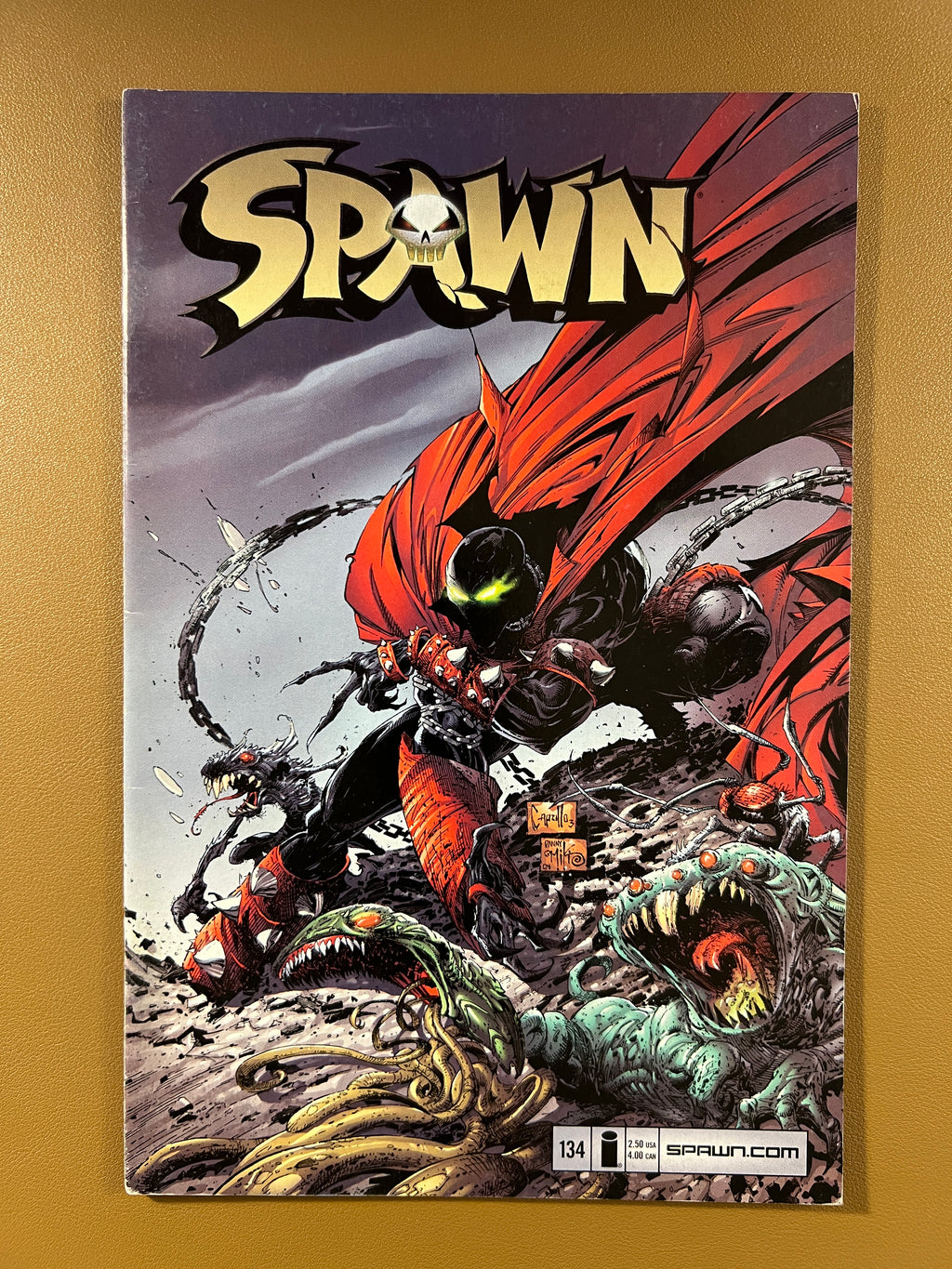 SPAWN #134 (2003) MONSTER BATTLE COVER