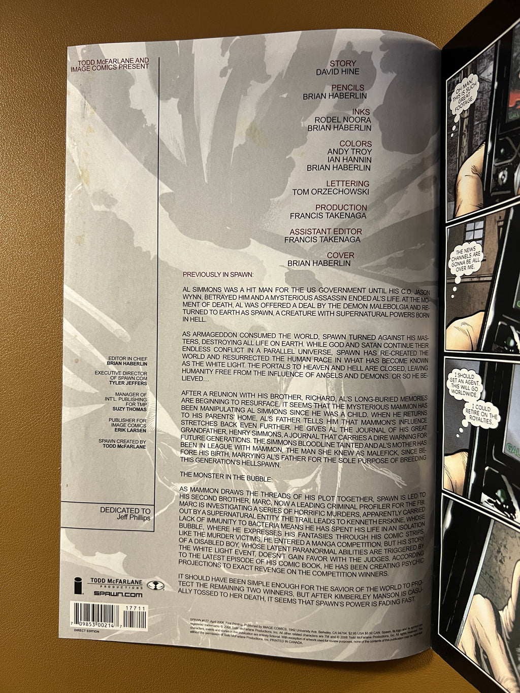 SPAWN #177 (2008) MONSTER IN THE BUBBLE PART 2